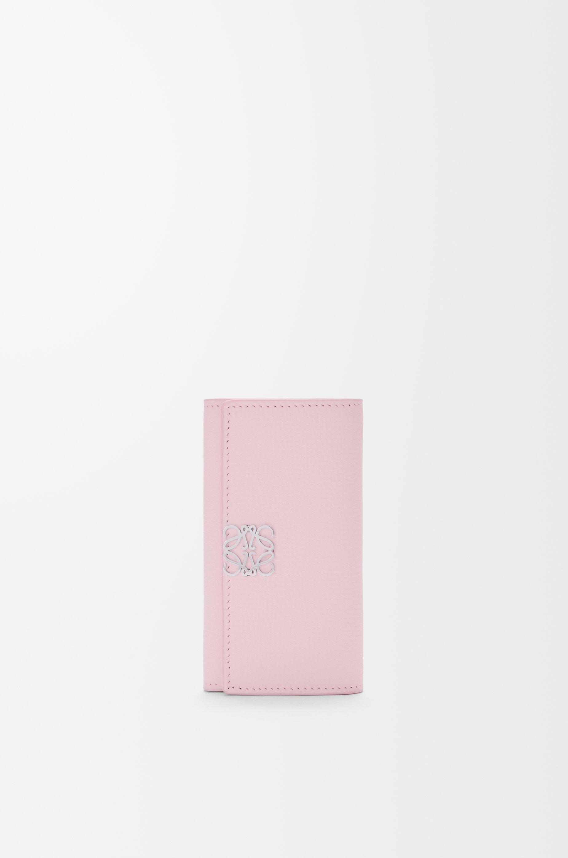 Anagram key case in pebble grained calfskin by LOEWE