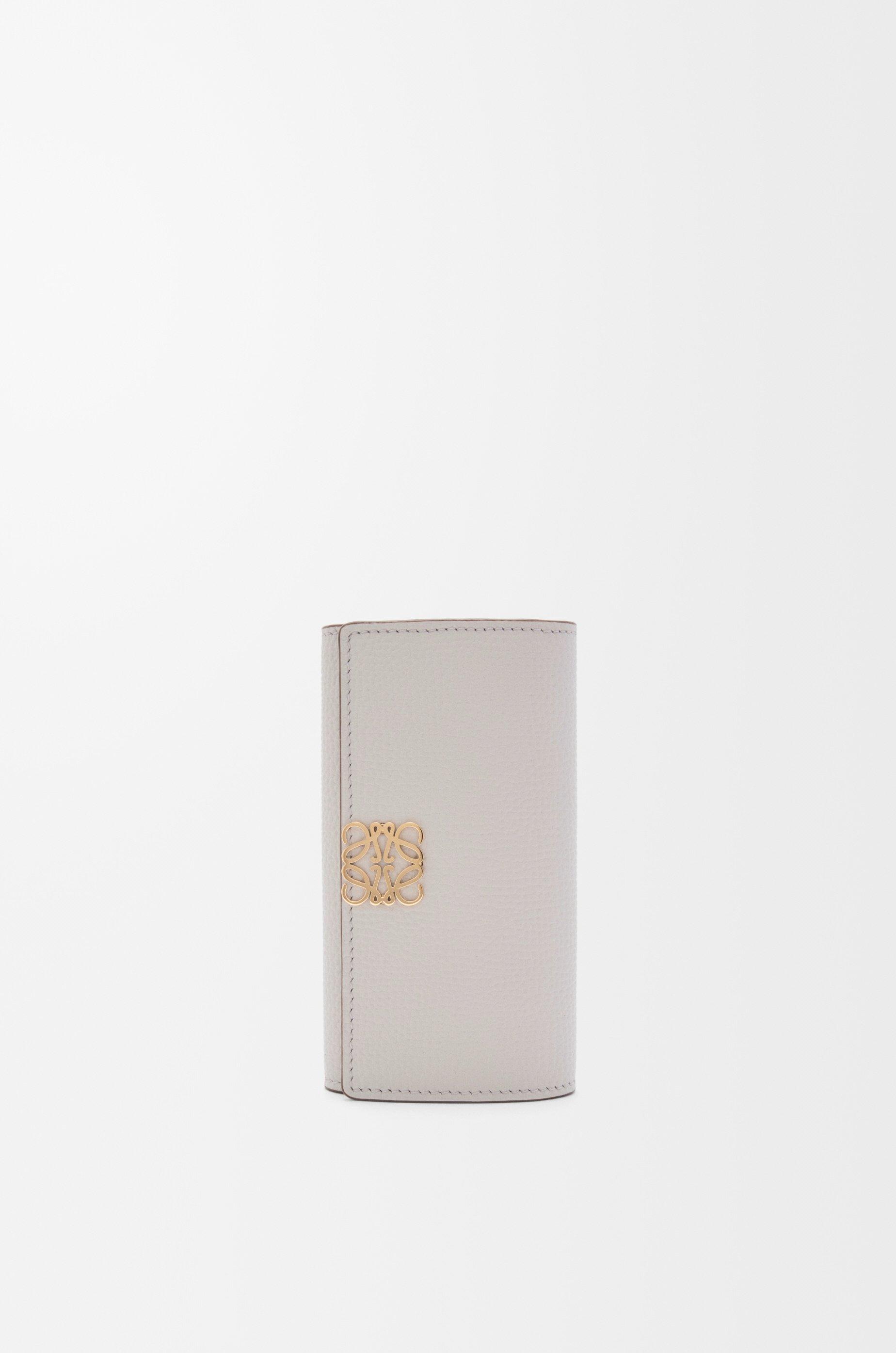 Anagram key case in pebble grained calfskin by LOEWE