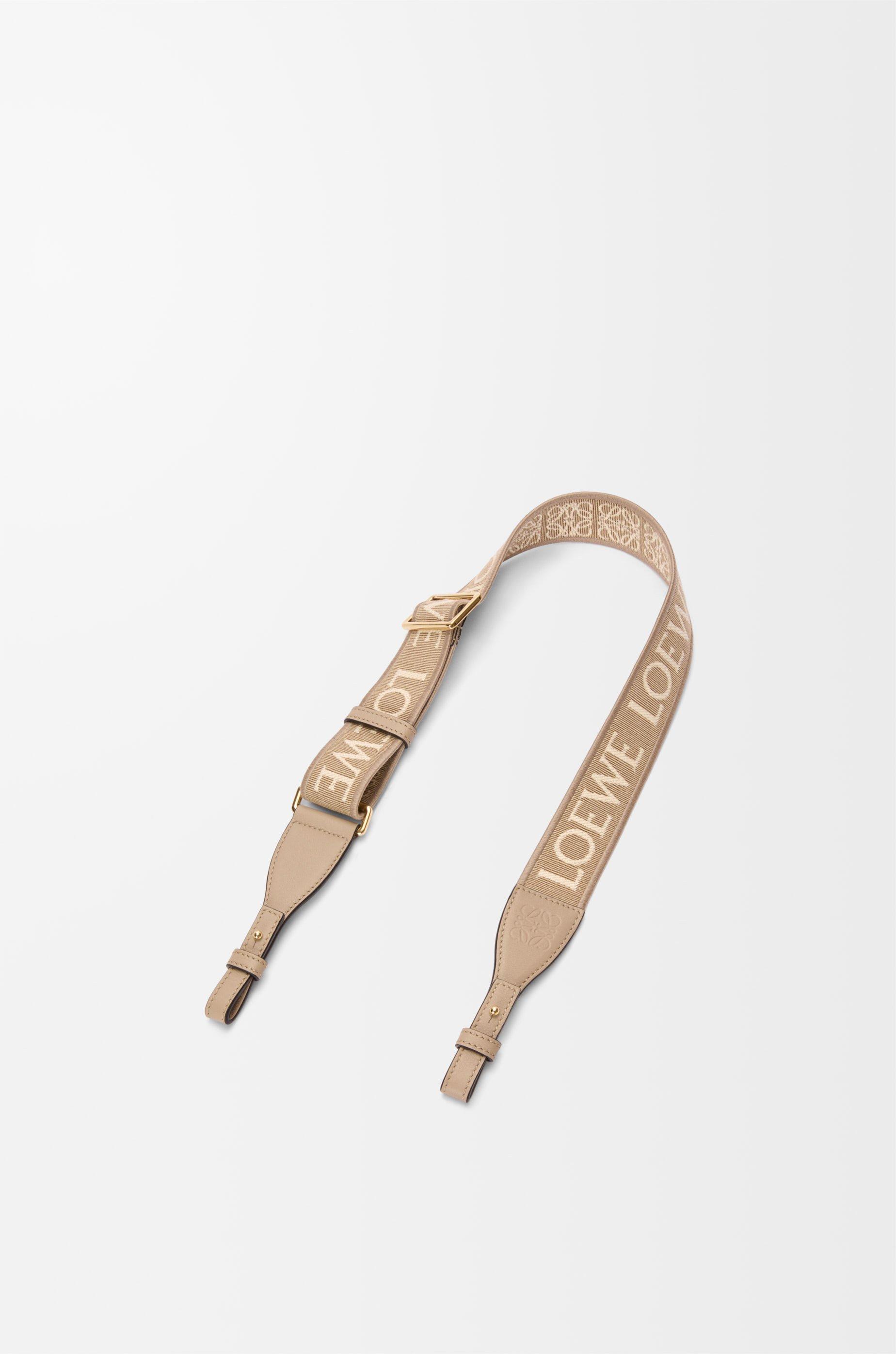 Anagram loop strap in jacquard and calfskin by LOEWE