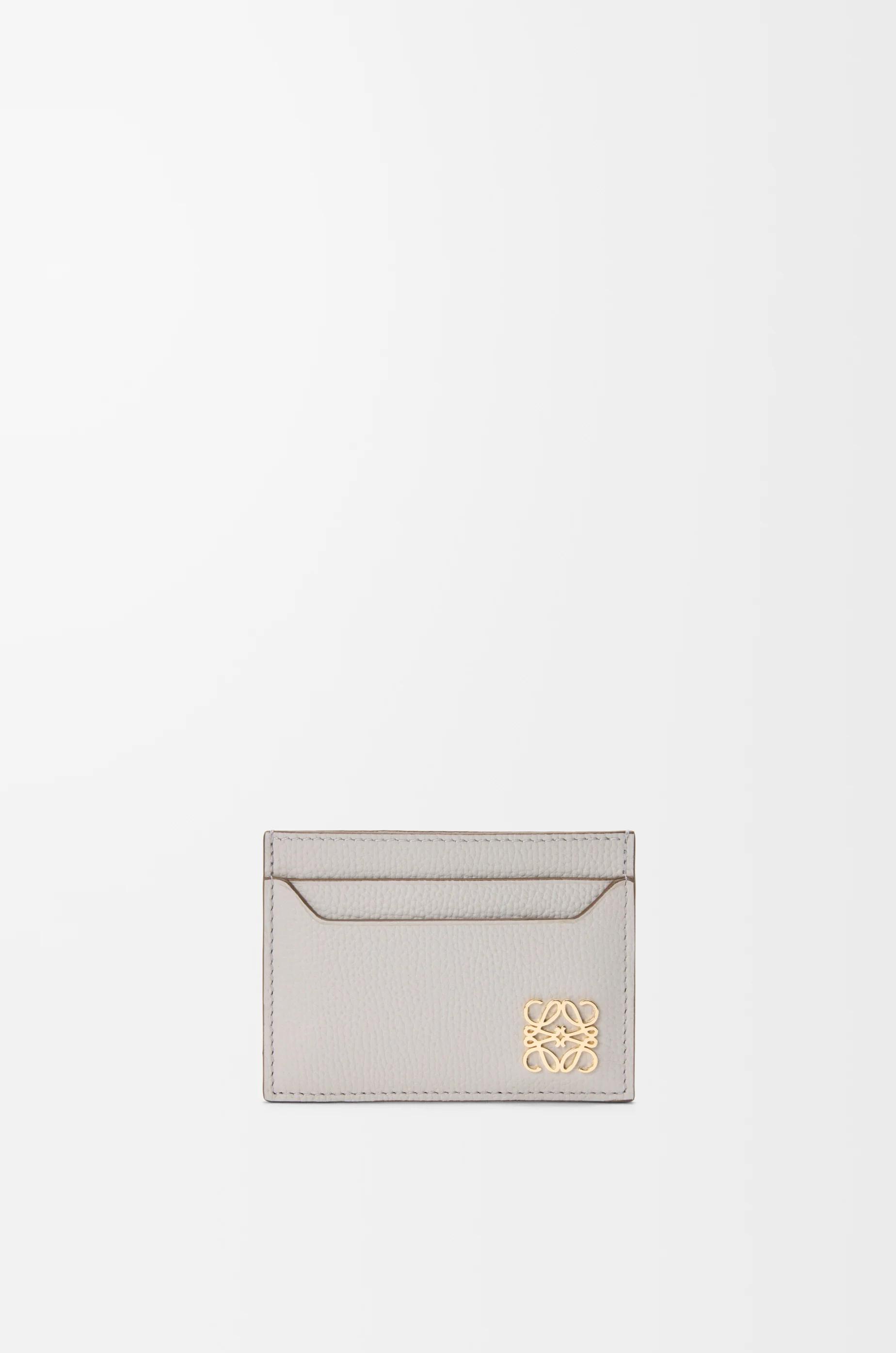 Anagram plain cardholder in pebble grained calfskin by LOEWE