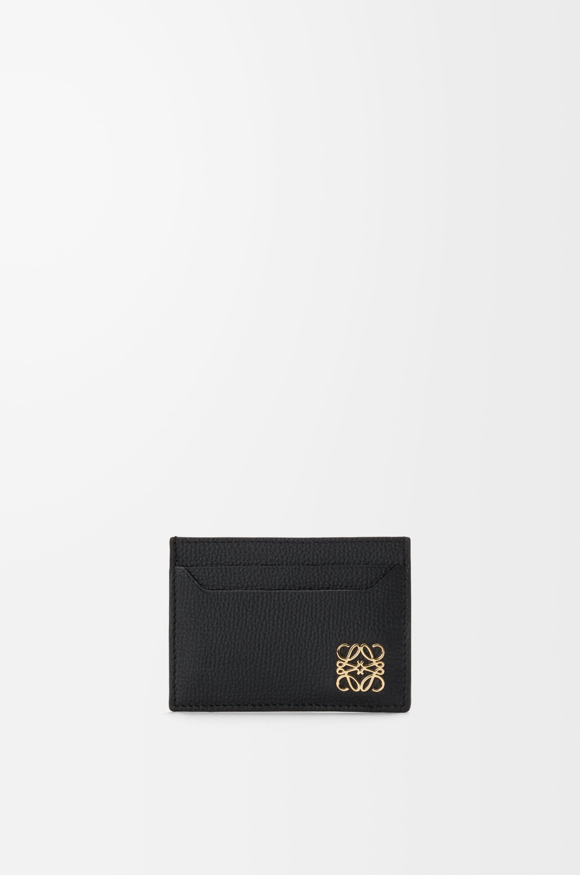 Anagram plain cardholder in pebble grained calfskin by LOEWE