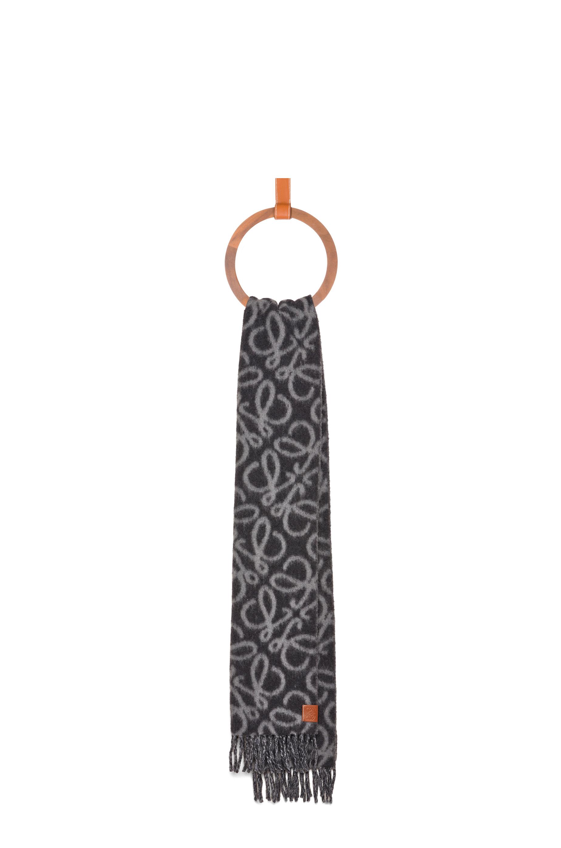 Anagram scarf in alpaca and wool blend by LOEWE