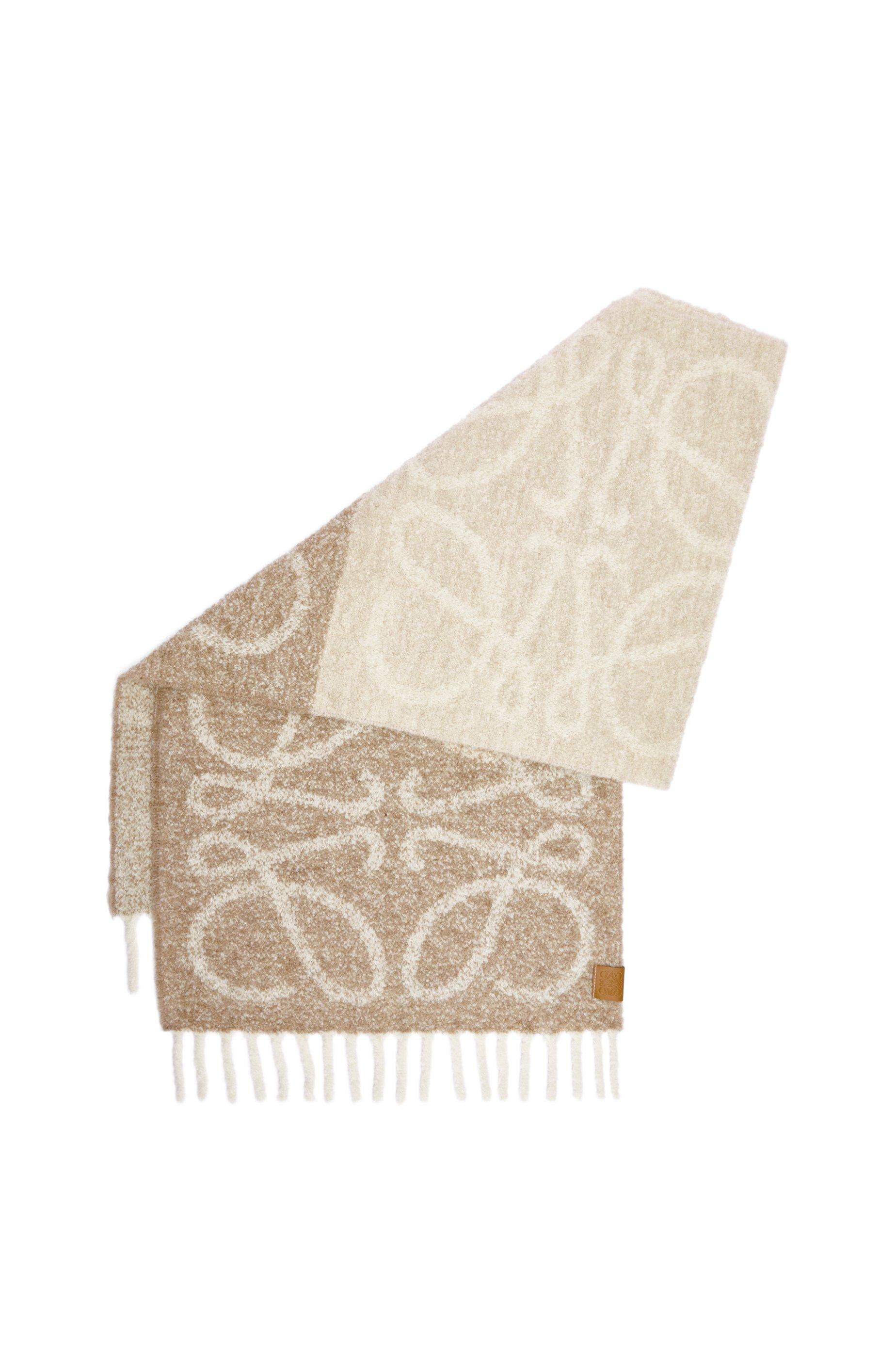 Anagram scarf in alpaca and wool by LOEWE