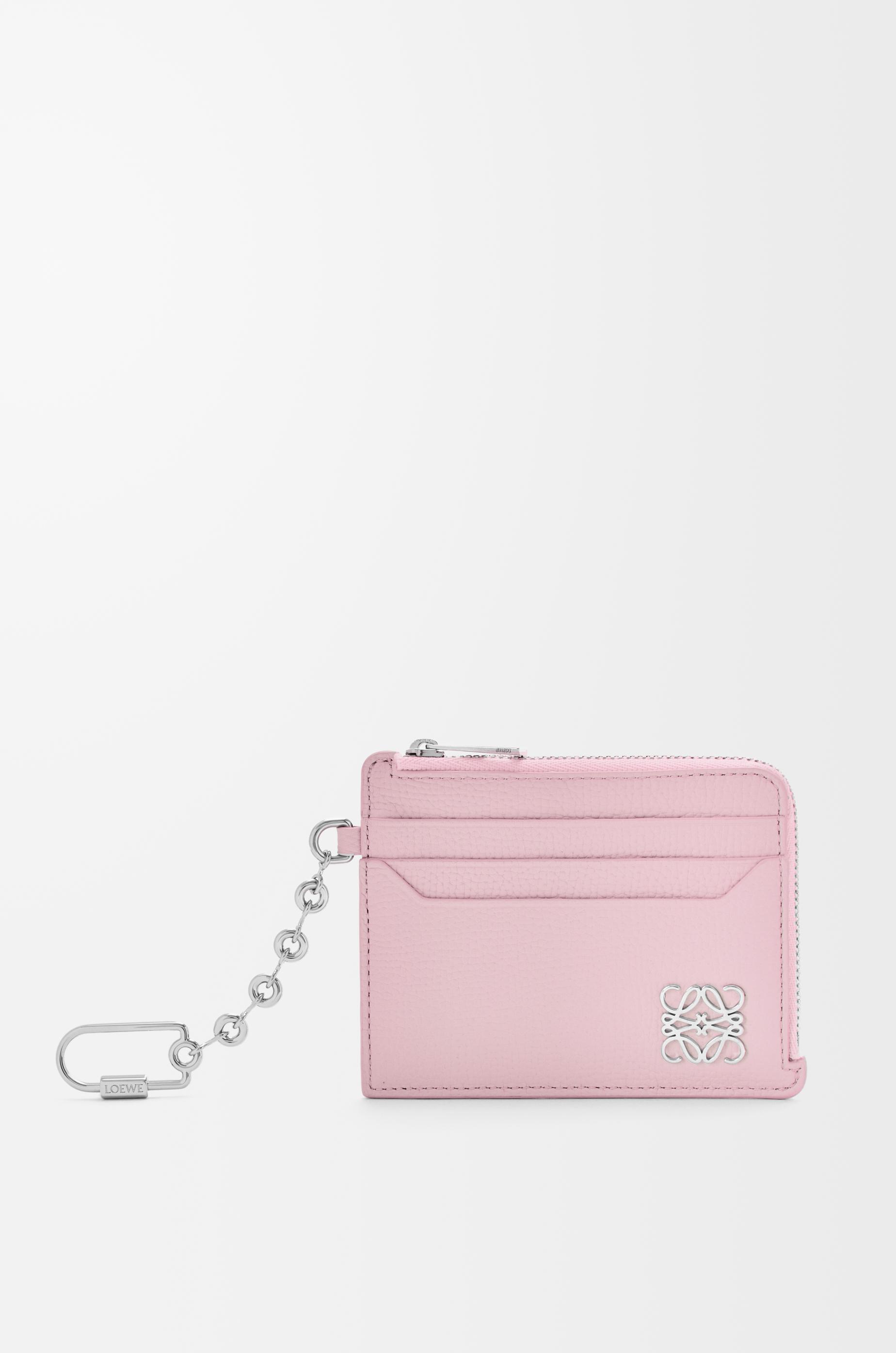 Anagram square coin cardholder in pebble grained calfskin by LOEWE