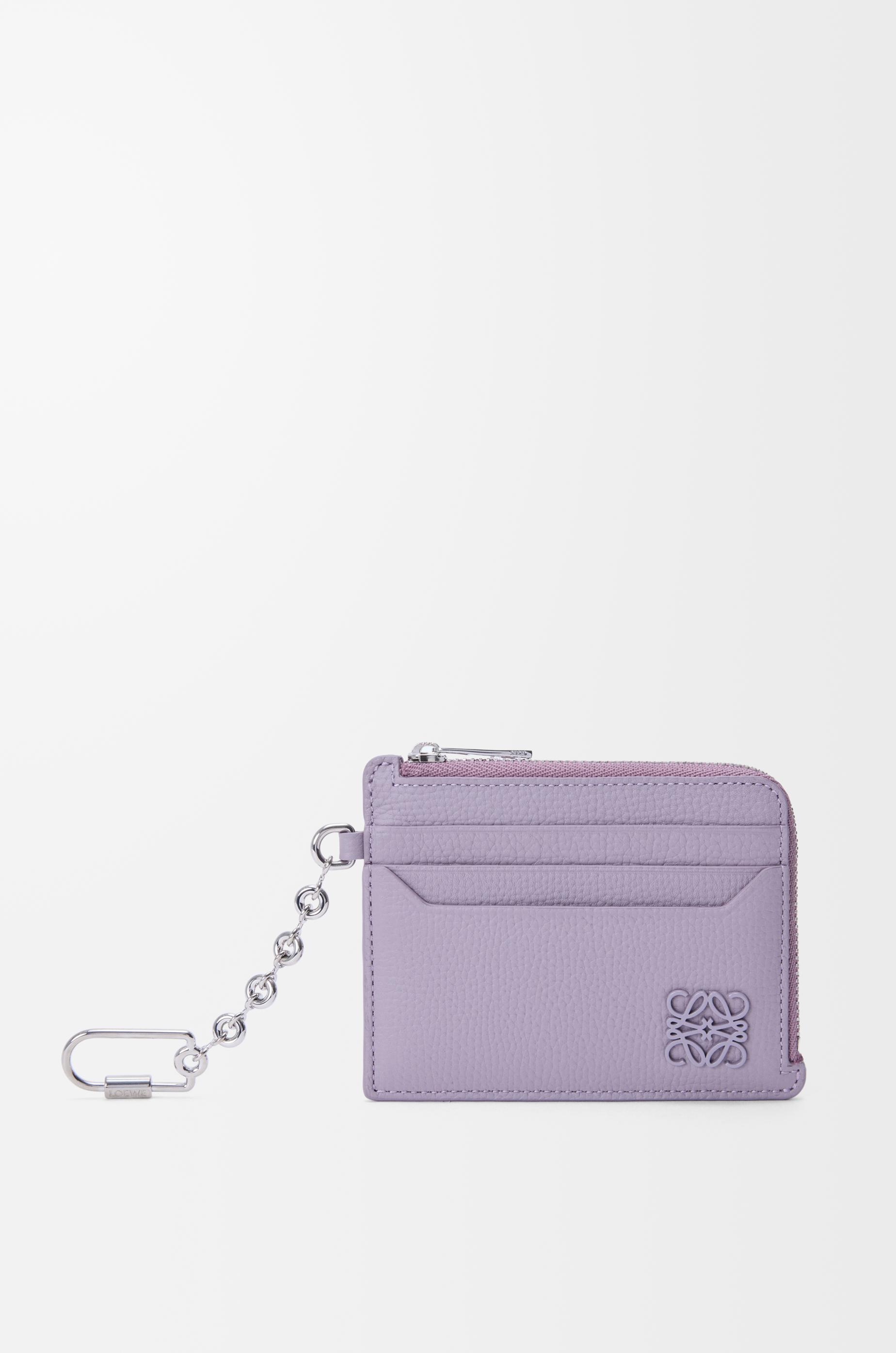 Anagram square coin cardholder in pebble grained calfskin by LOEWE