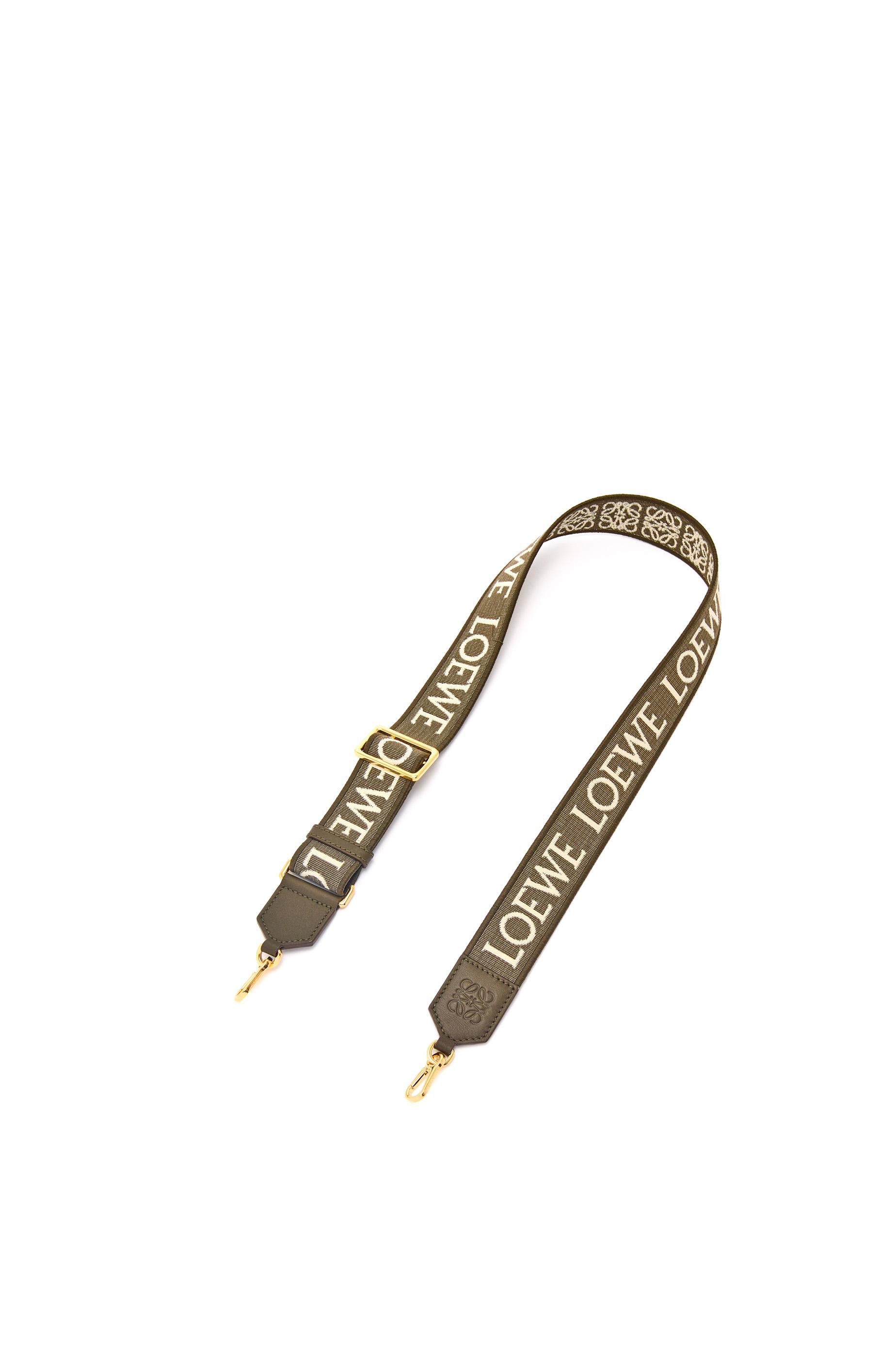 Anagram strap in jacquard and calfskin by LOEWE