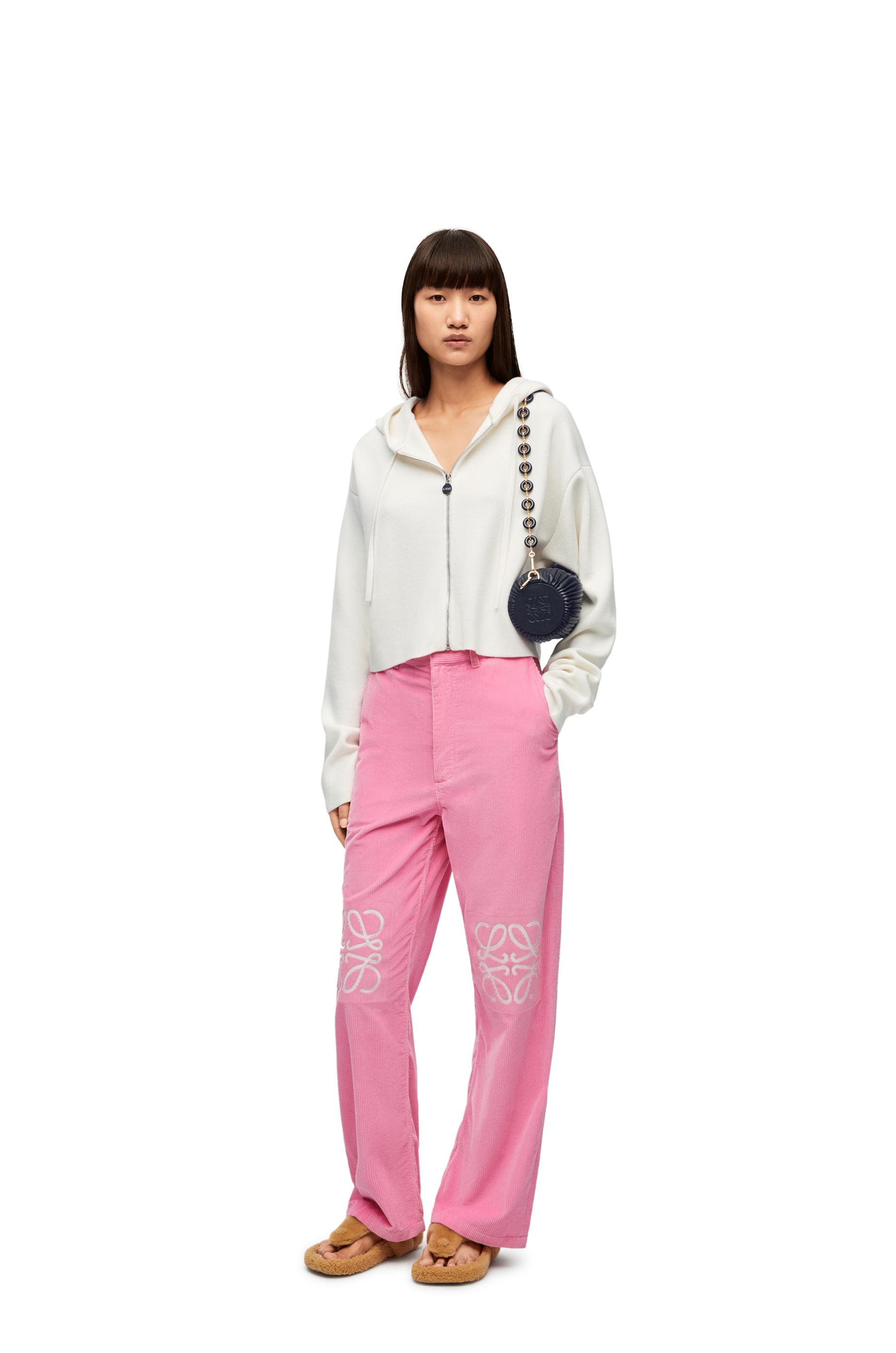 Anagram zip-up hoodie in wool by LOEWE
