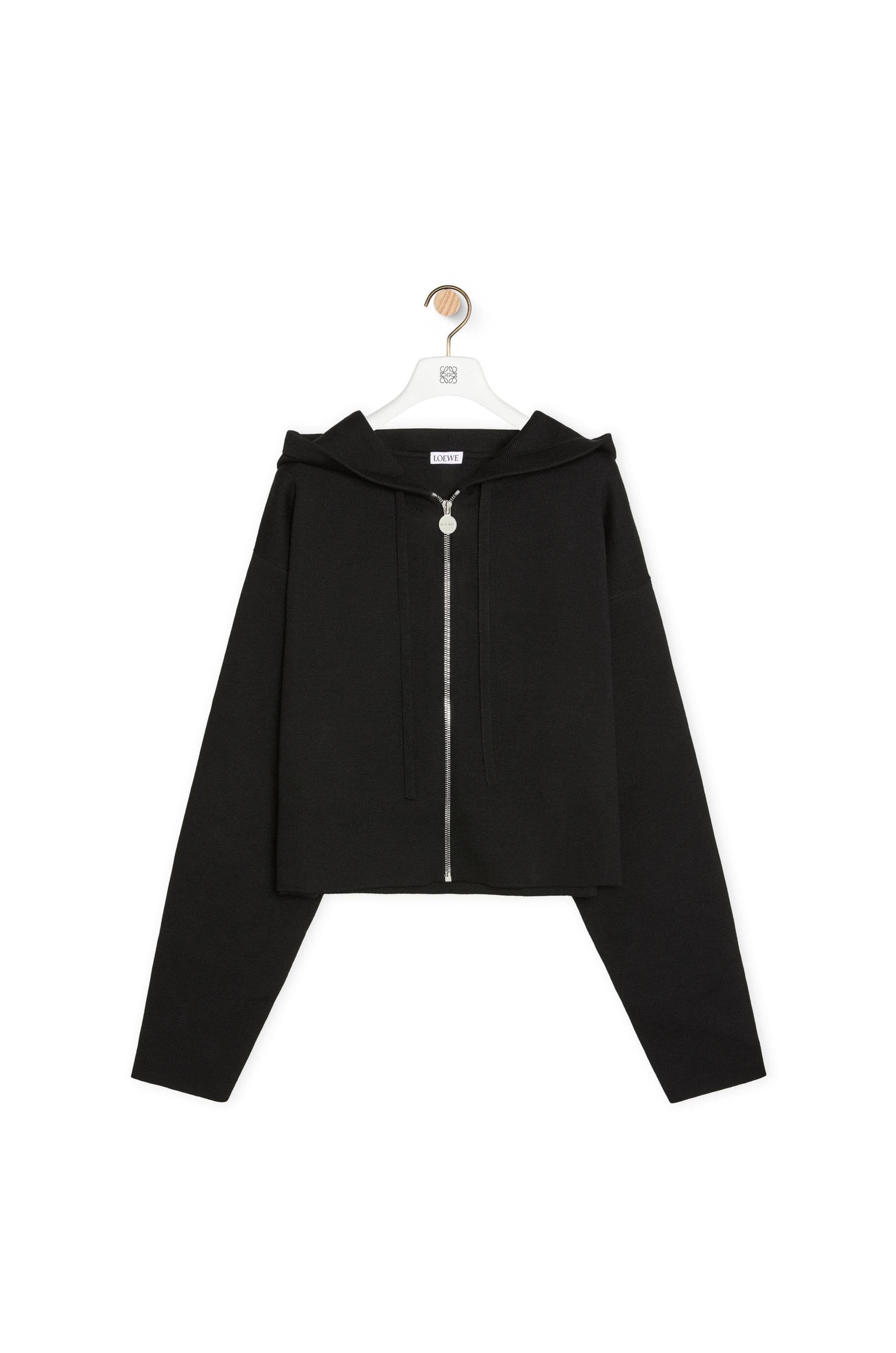 Anagram zip-up hoodie in wool by LOEWE