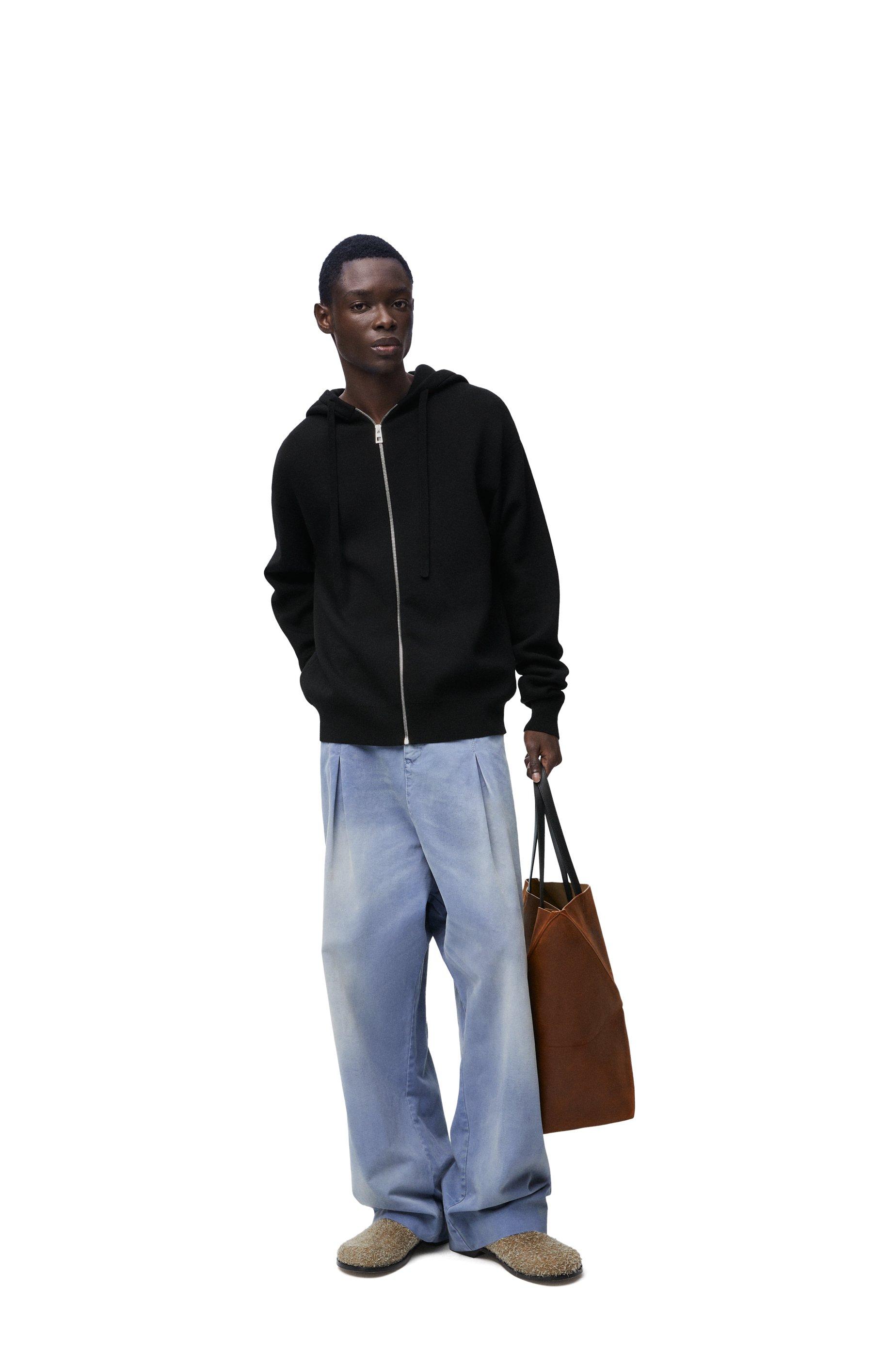 Anagram zip-up hoodie in wool by LOEWE