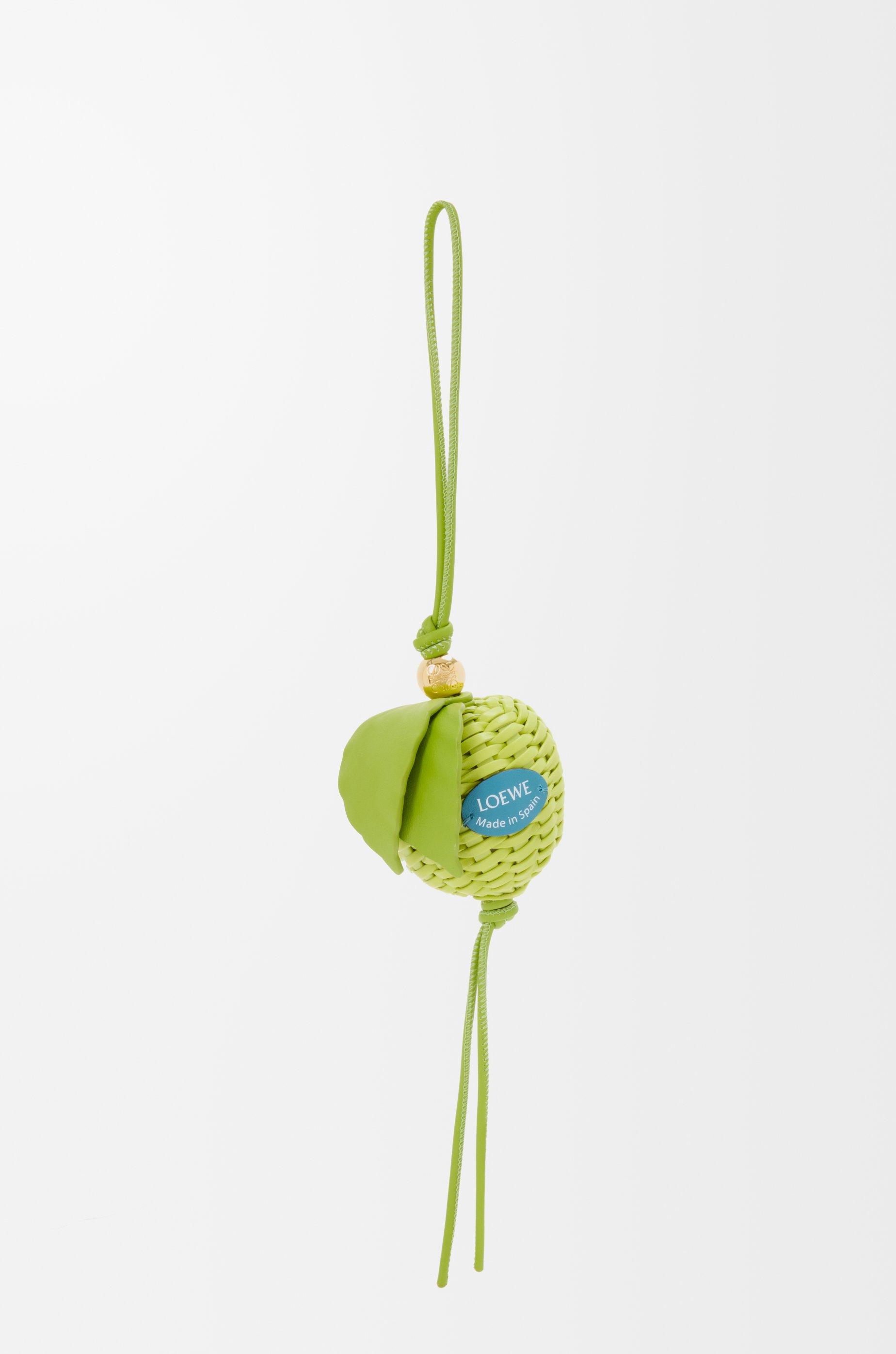 Apple charm in calfskin by LOEWE