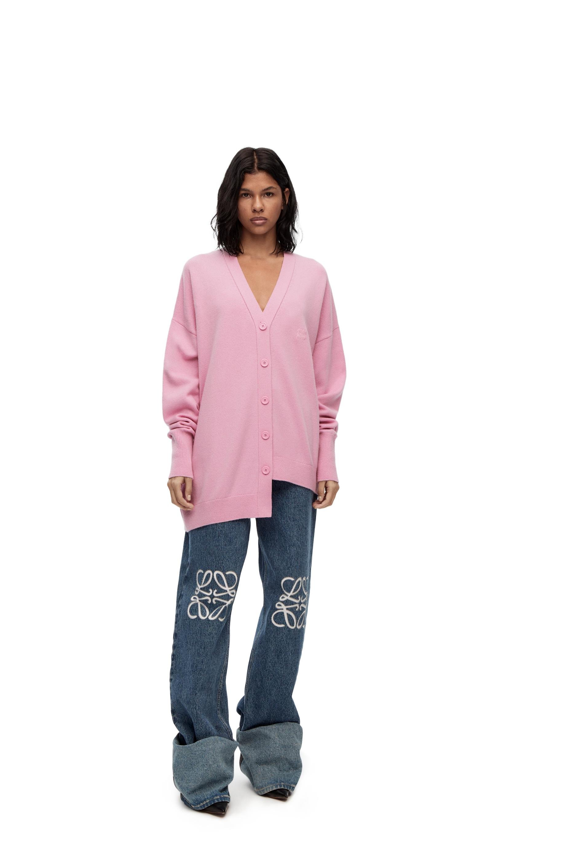 Asymmetric cardigan in cashmere by LOEWE