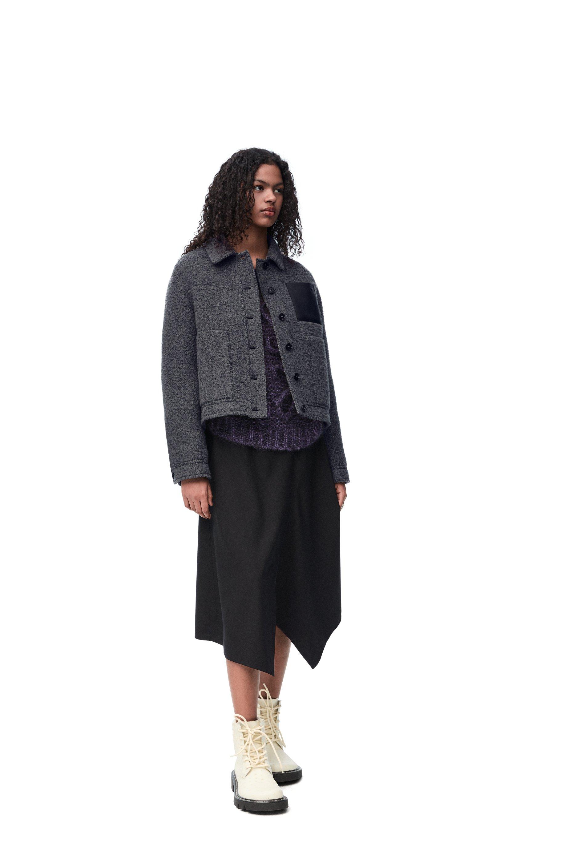 Asymmetric skirt in wool by LOEWE