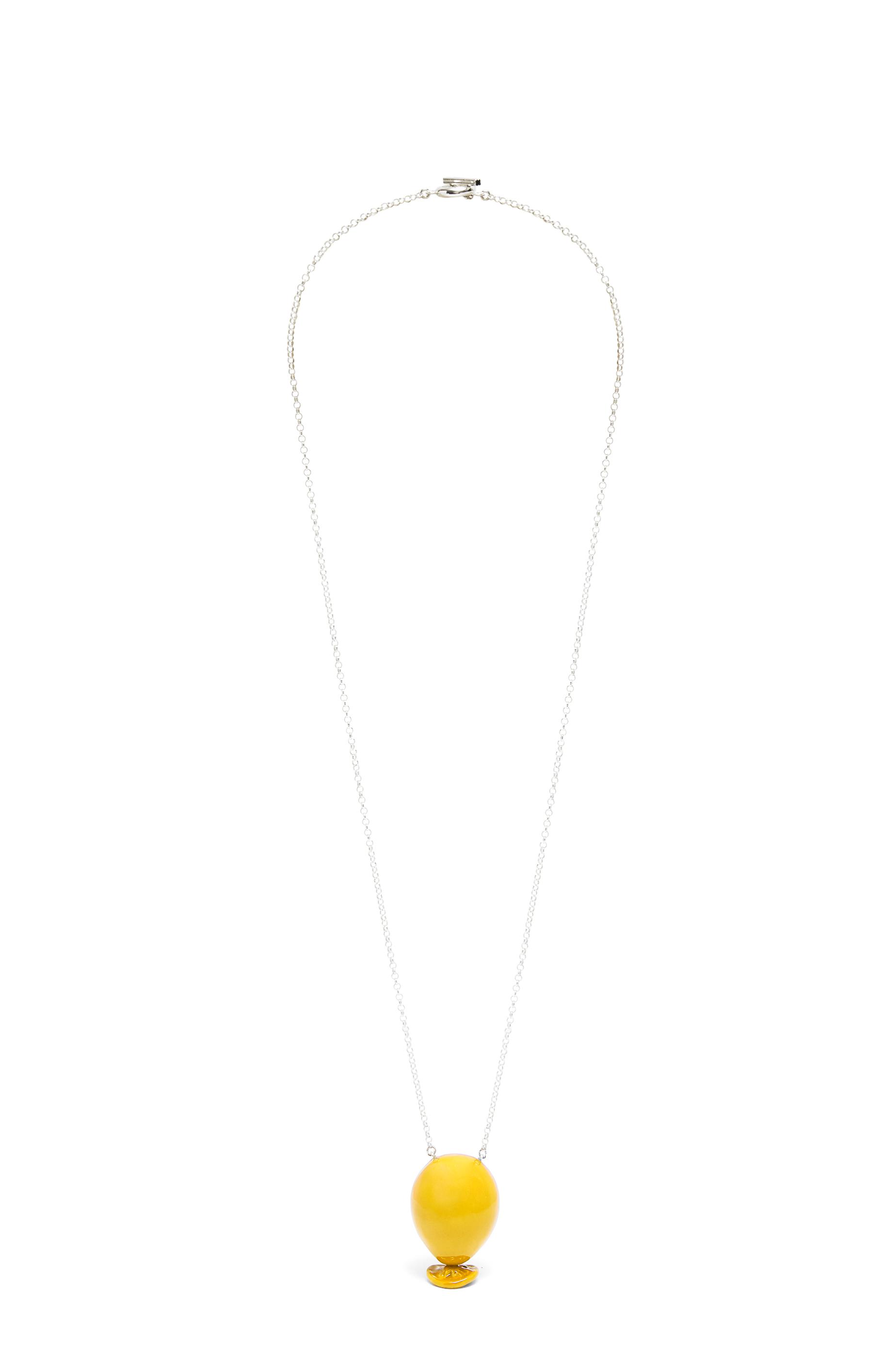 Balloon pendant in sterling silver and enamel by LOEWE