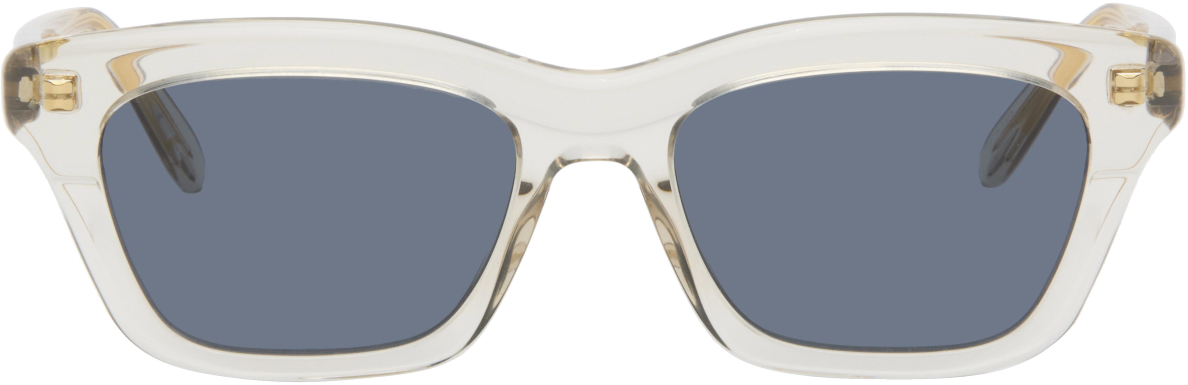 Beige Sigma Slim Sunglasses by LOEWE