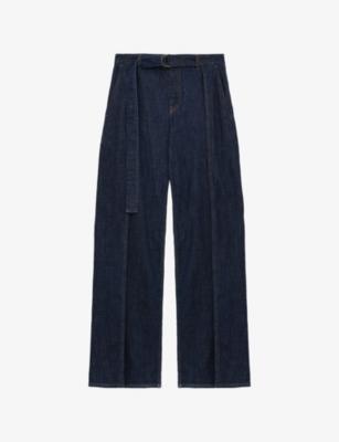 Belted Faded-Wash Denim Jeans by LOEWE