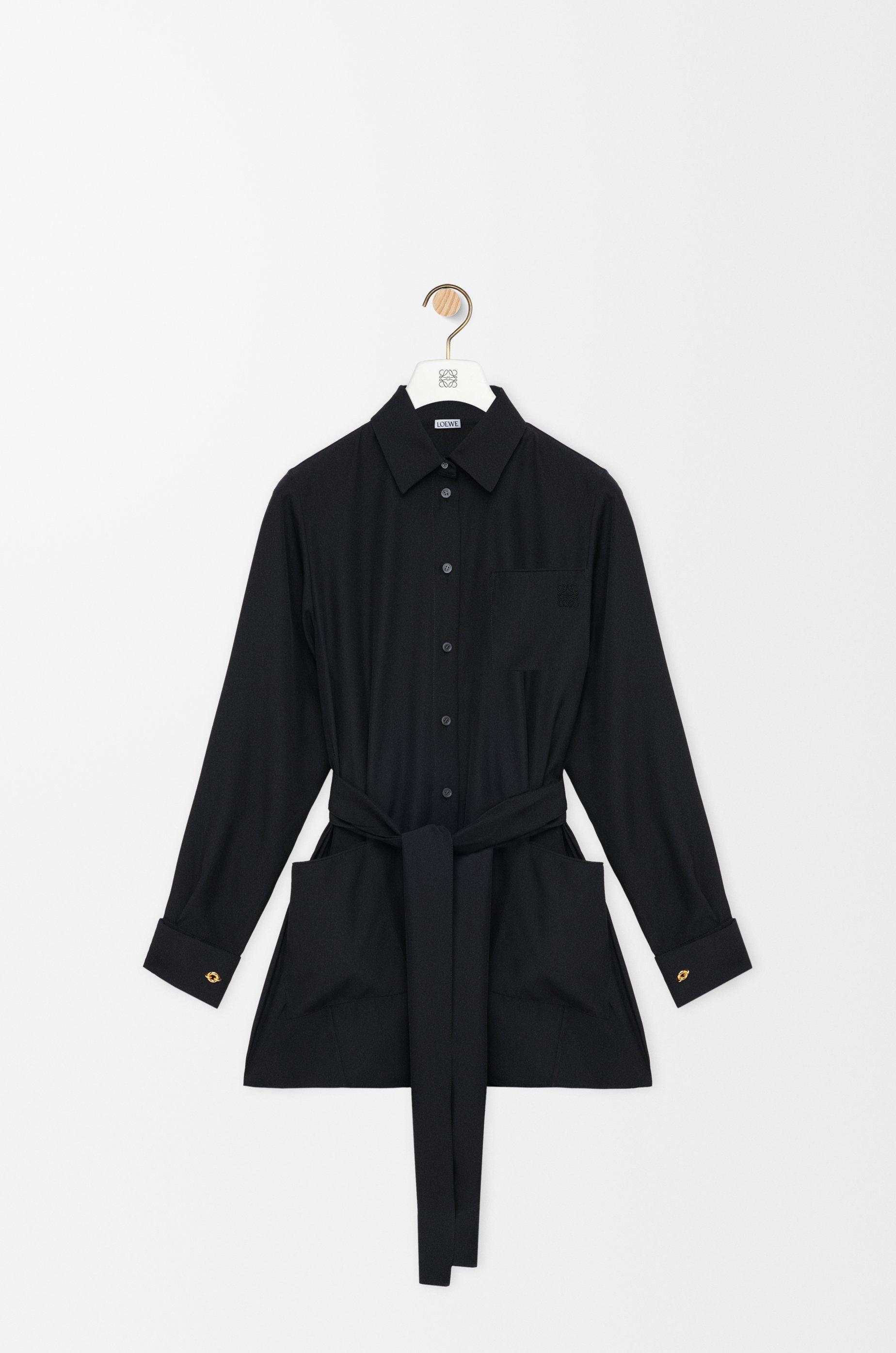 Belted blouse in silk by LOEWE