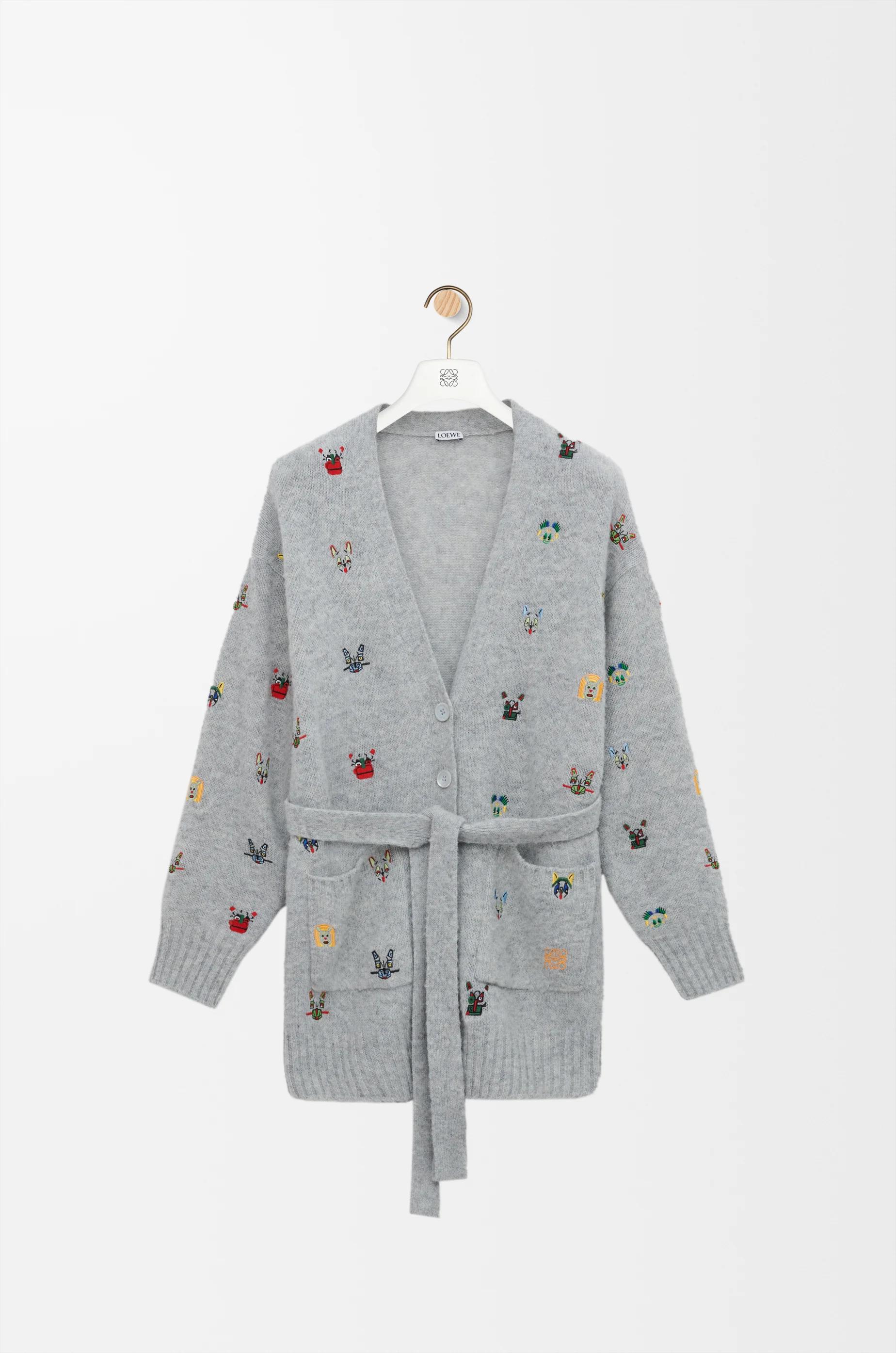 Belted cardigan in wool by LOEWE
