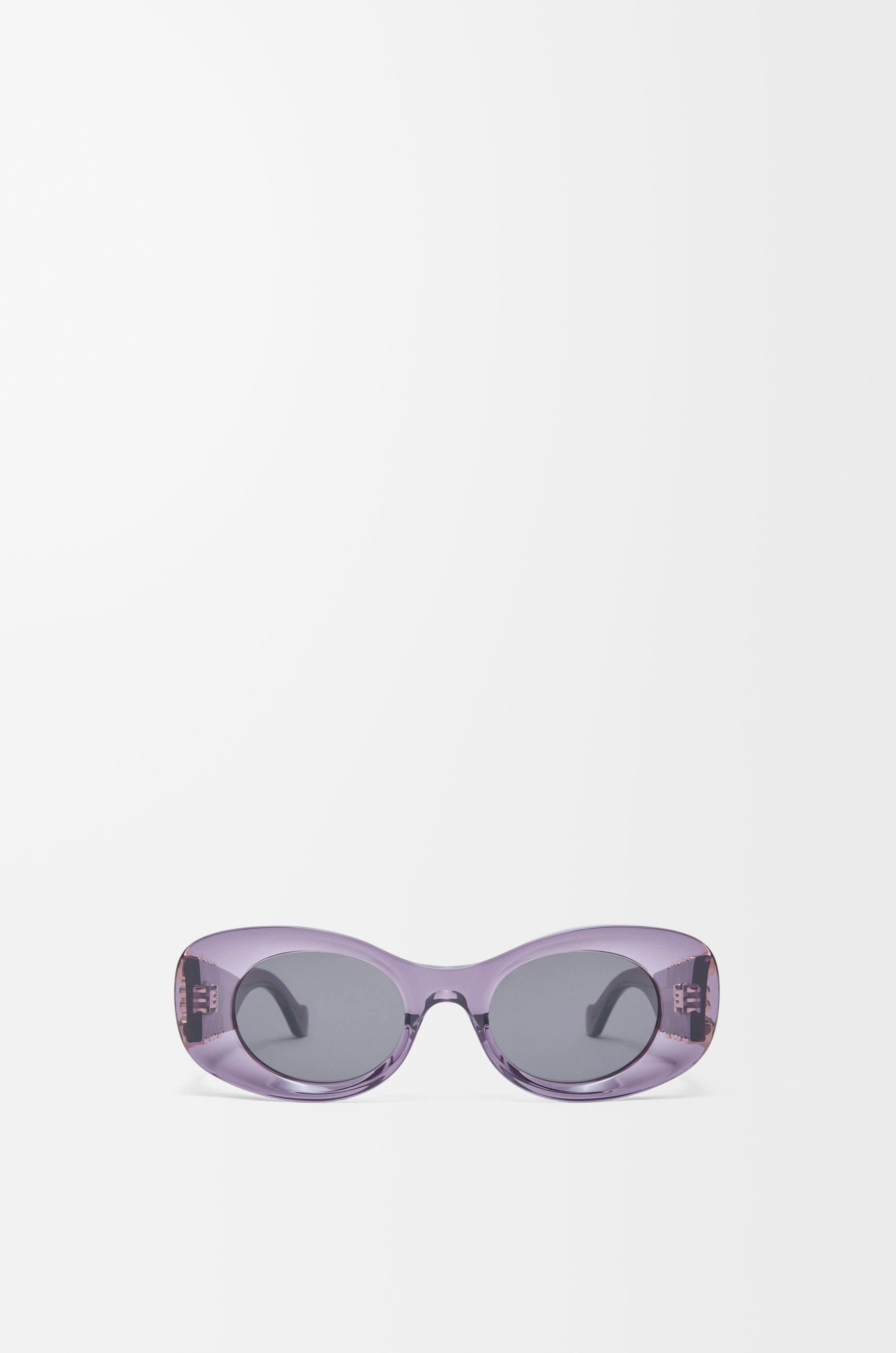 Beveled Oval Maxi Anagram sunglasses by LOEWE