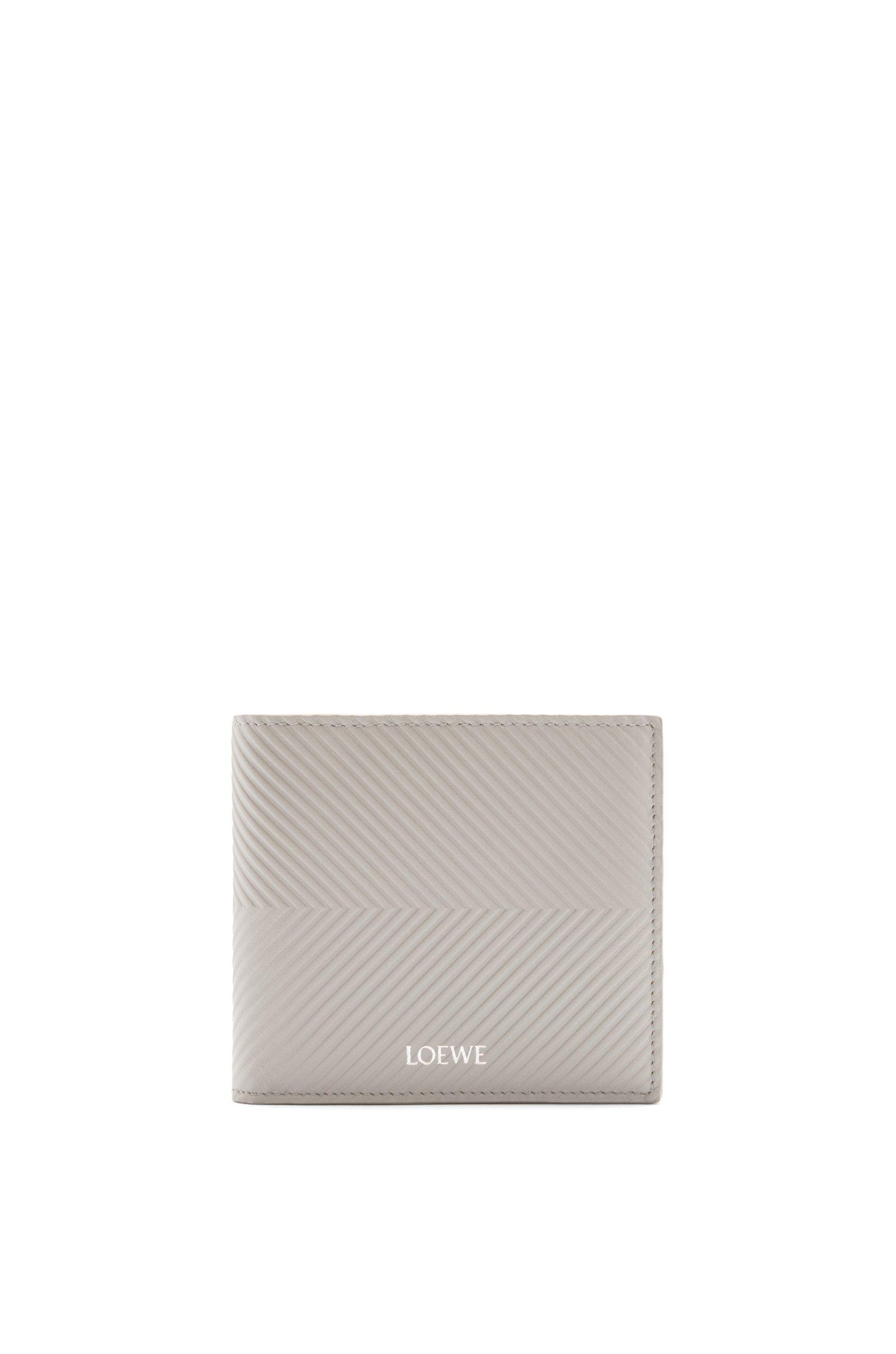 Bifold coin wallet in textured classic calfskin by LOEWE