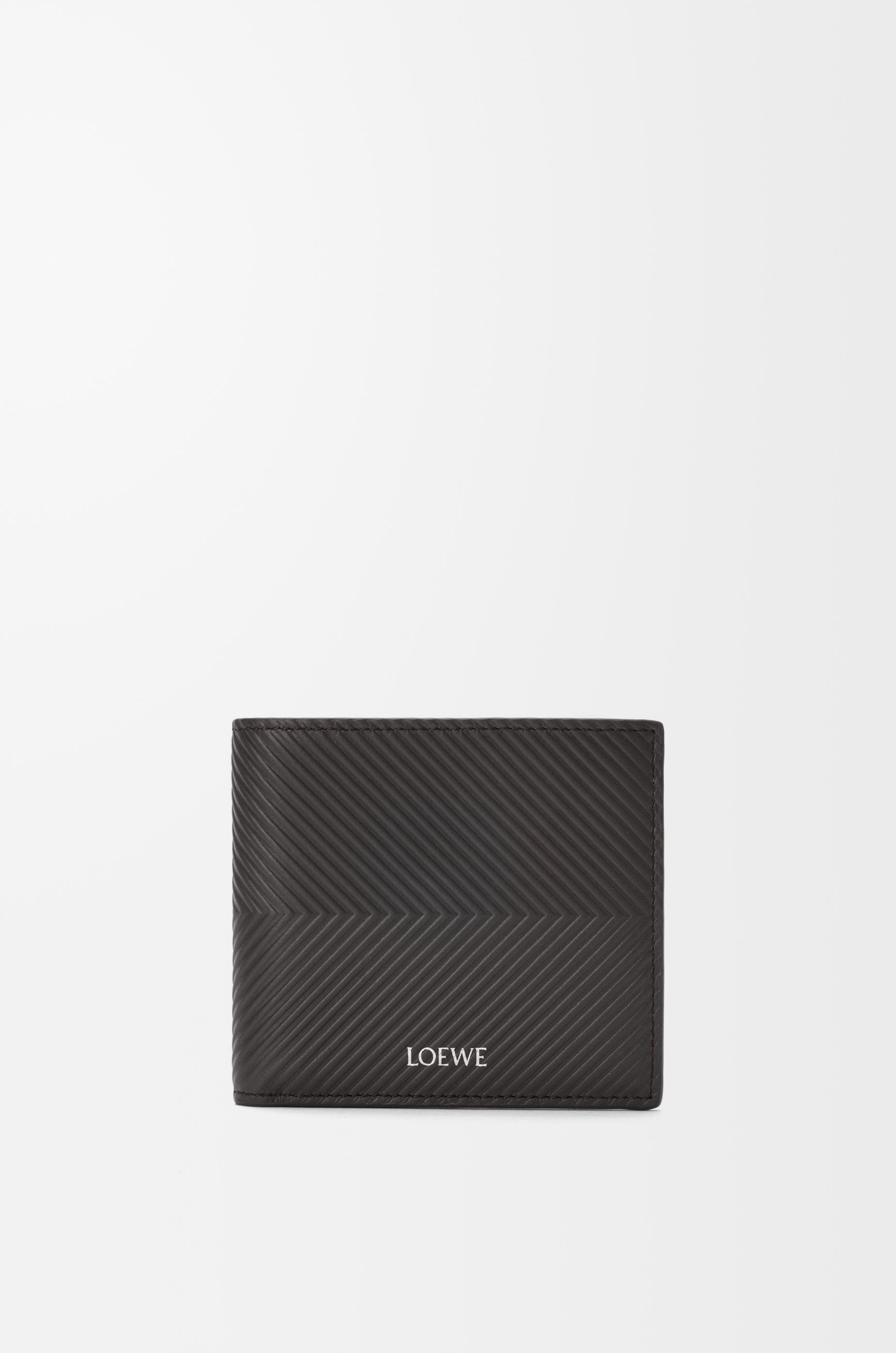 Bifold coin wallet in textured classic calfskin by LOEWE