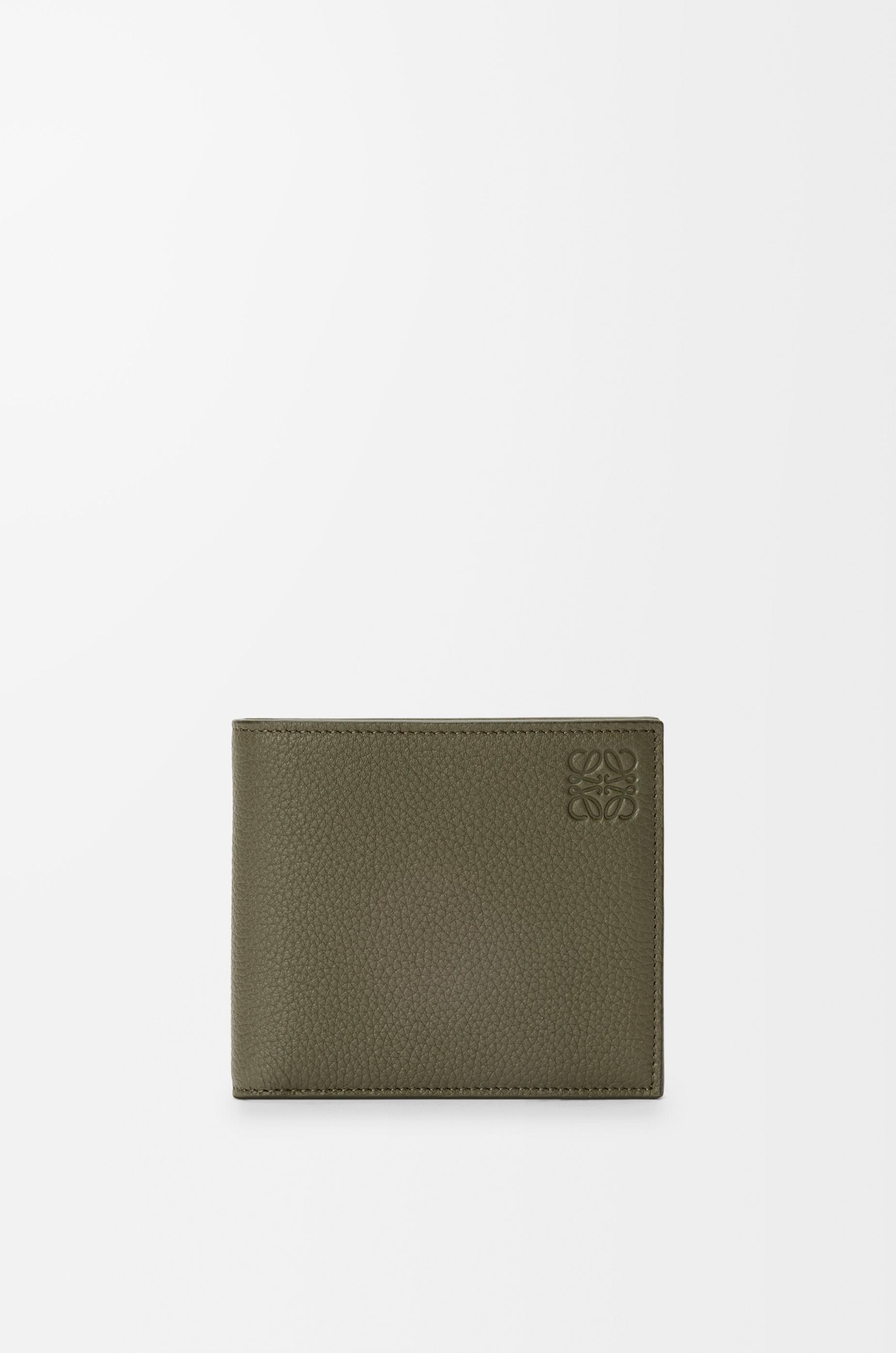 Bifold wallet in soft grained calfskin by LOEWE