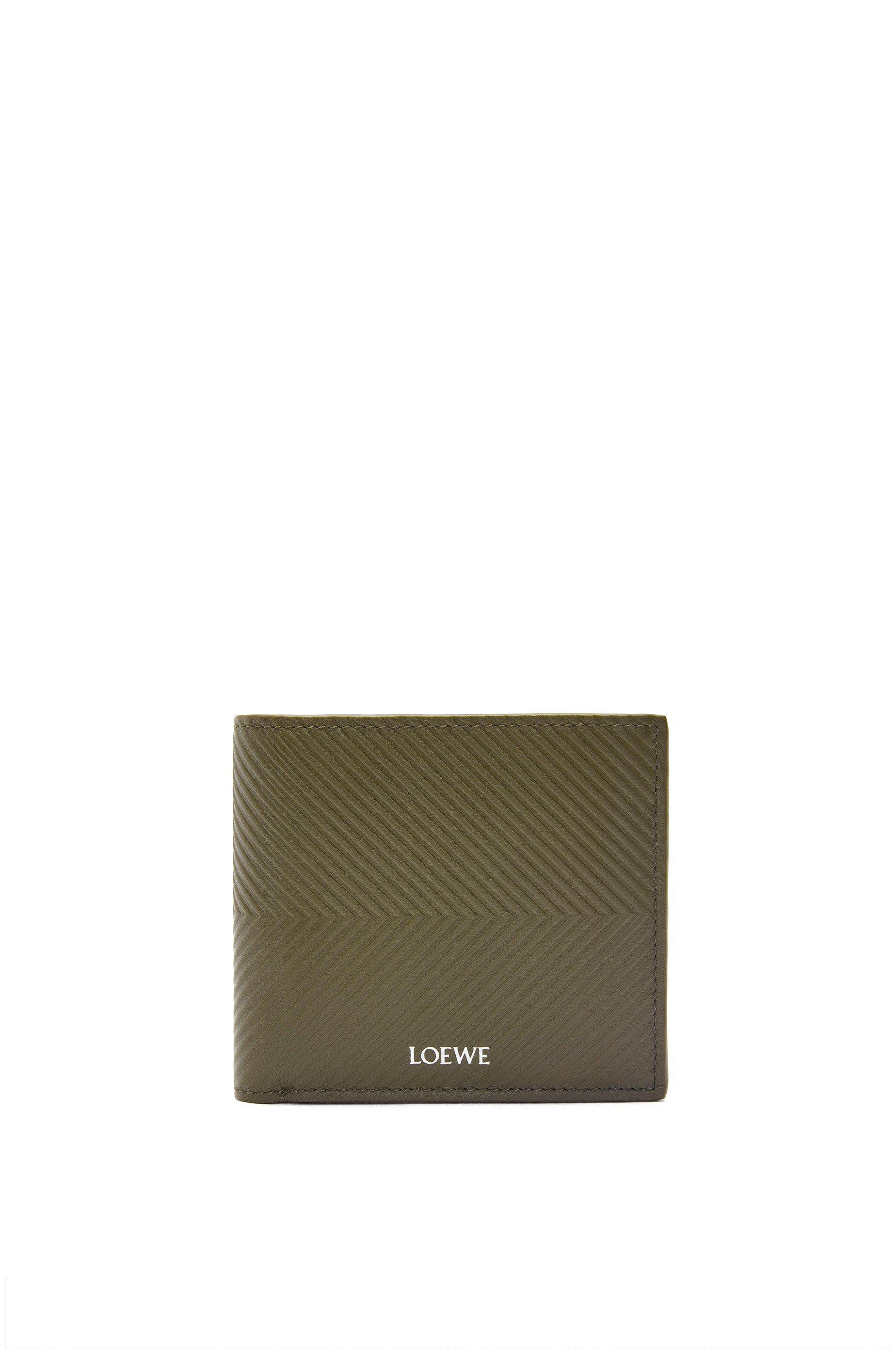 Bifold wallet in textured classic calfskin by LOEWE
