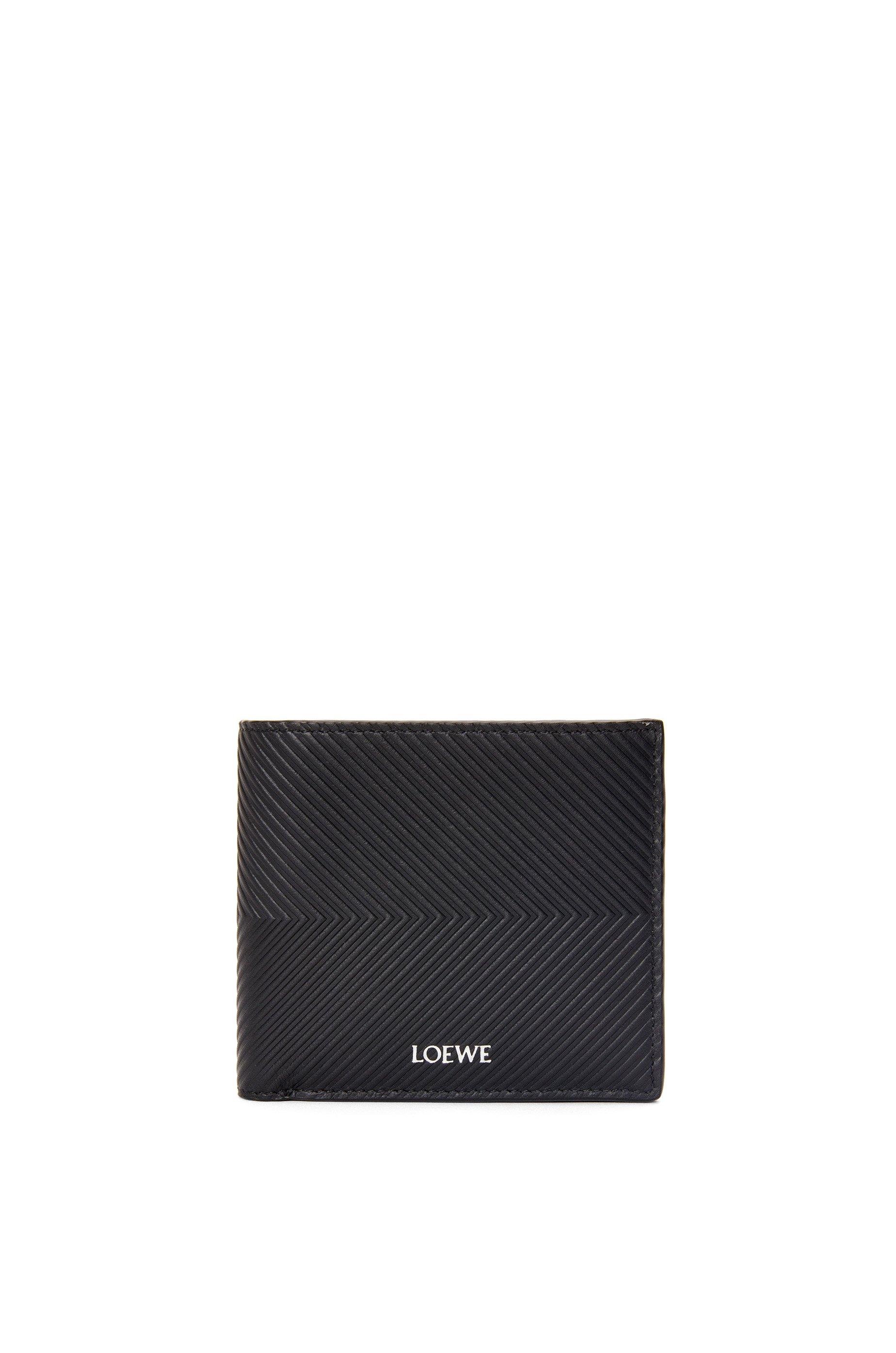 Bifold wallet in textured classic calfskin by LOEWE