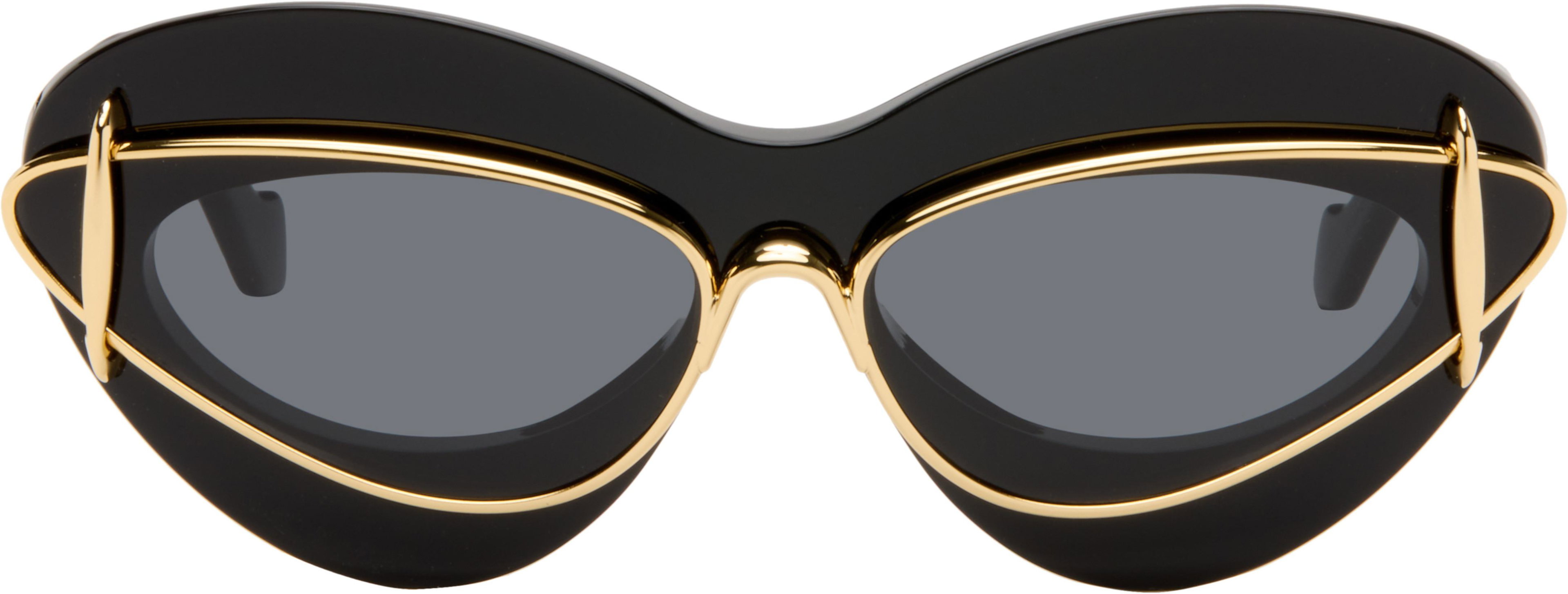 Black Double Frame Sunglasses by LOEWE