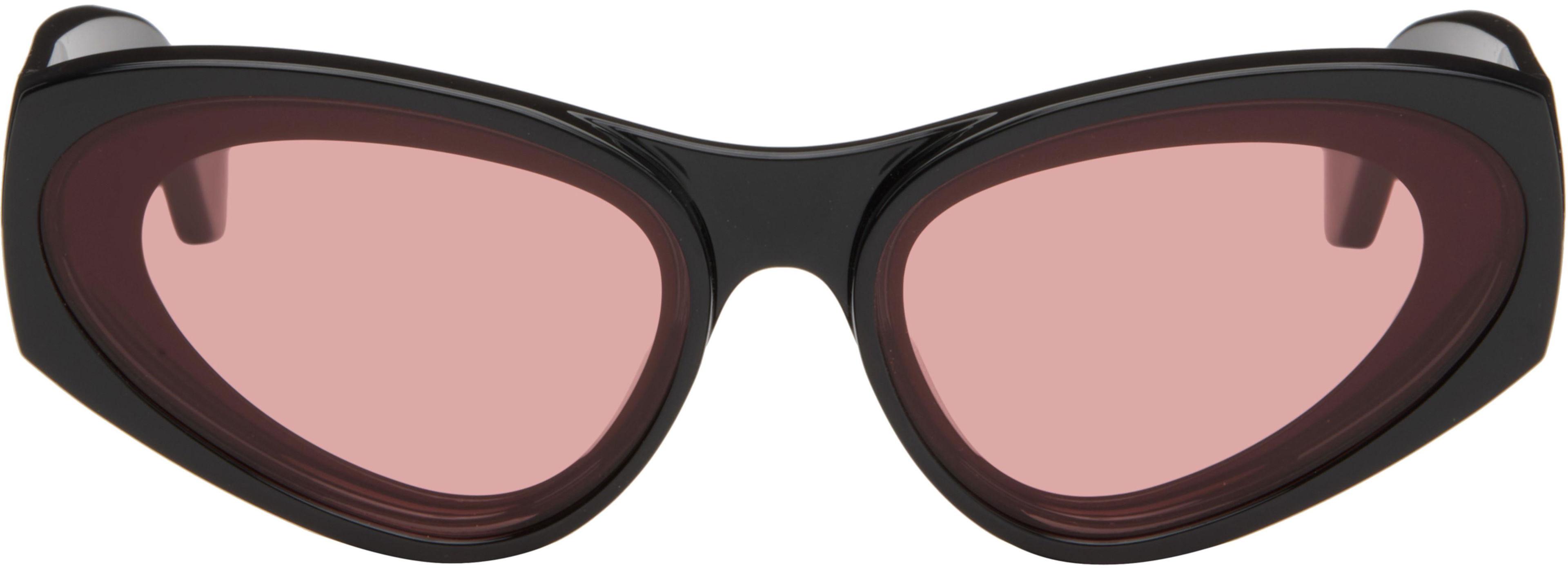 Black Paula's Ibiza Goggle Cat-Eye Sunglasses by LOEWE