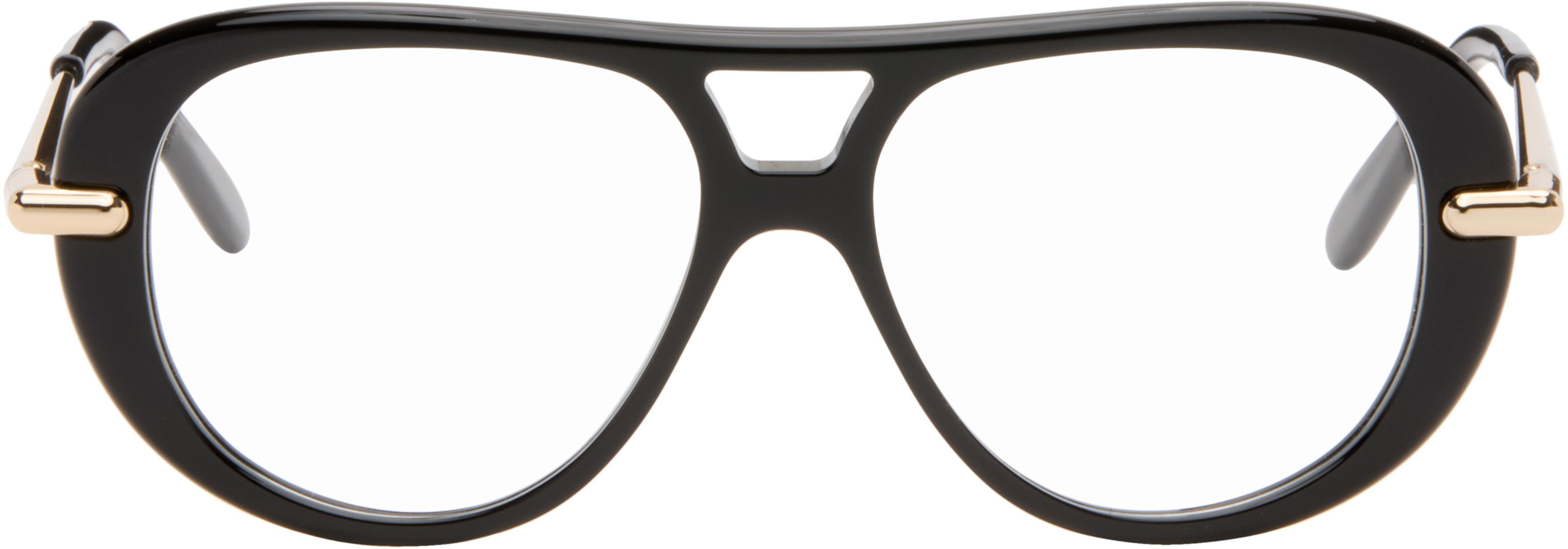 Black Slim Glasses by LOEWE