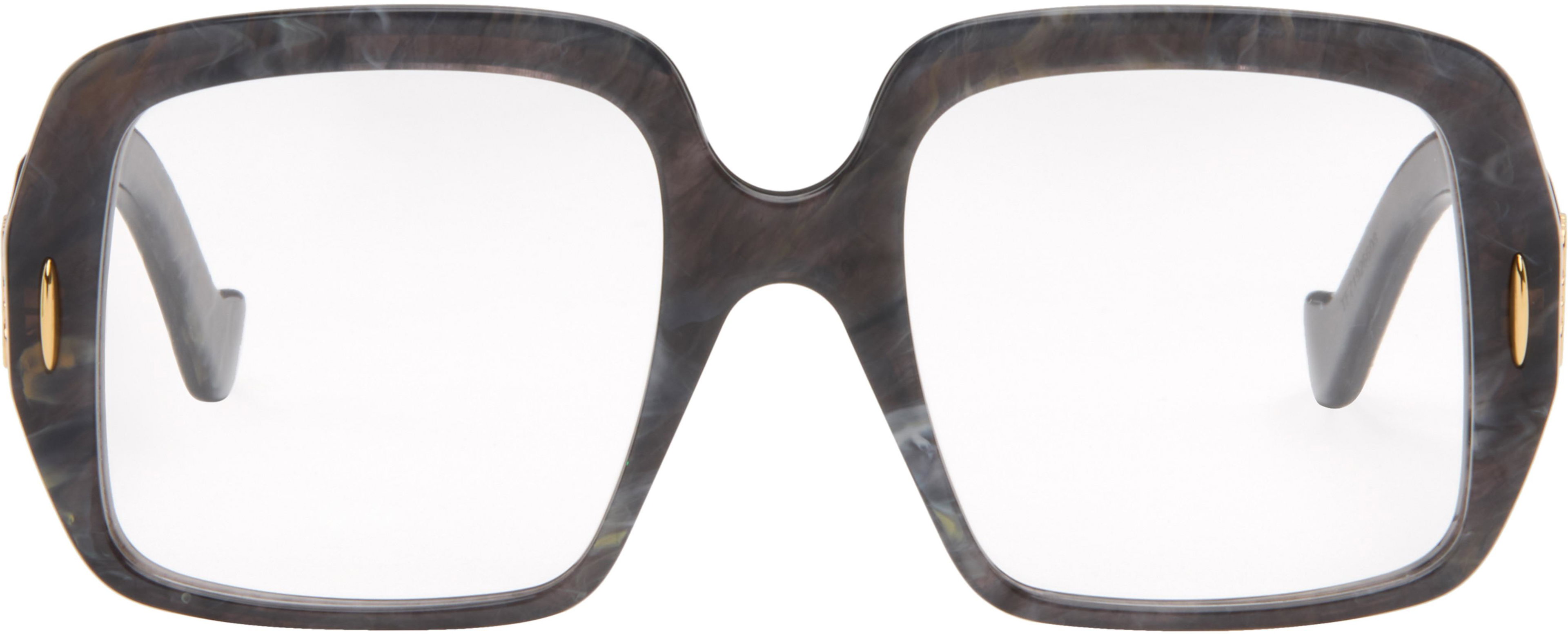 Black & Gray Anagram Glasses by LOEWE