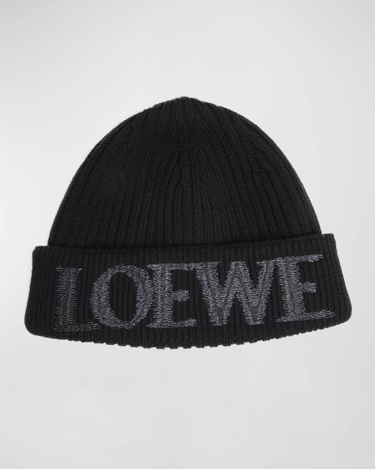 Blurred Logo Wool Beanie by LOEWE