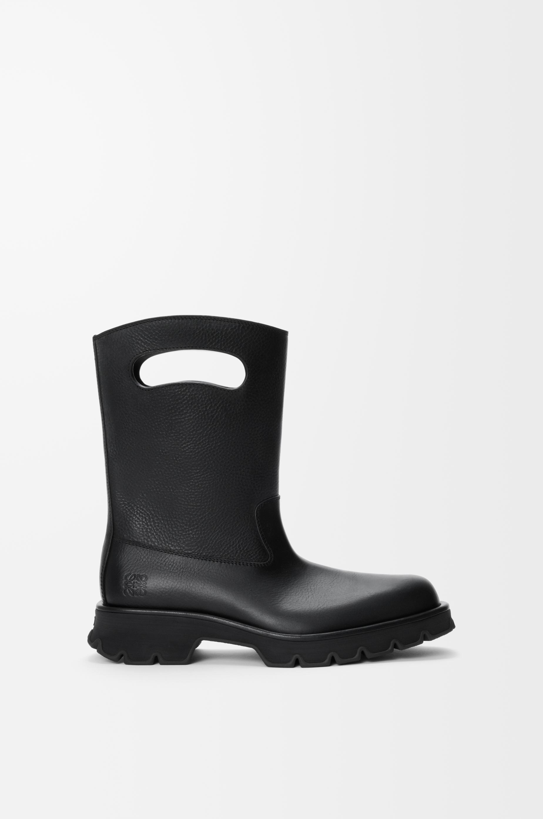 Bobby boot in grained vegetable-tanned calfskin by LOEWE