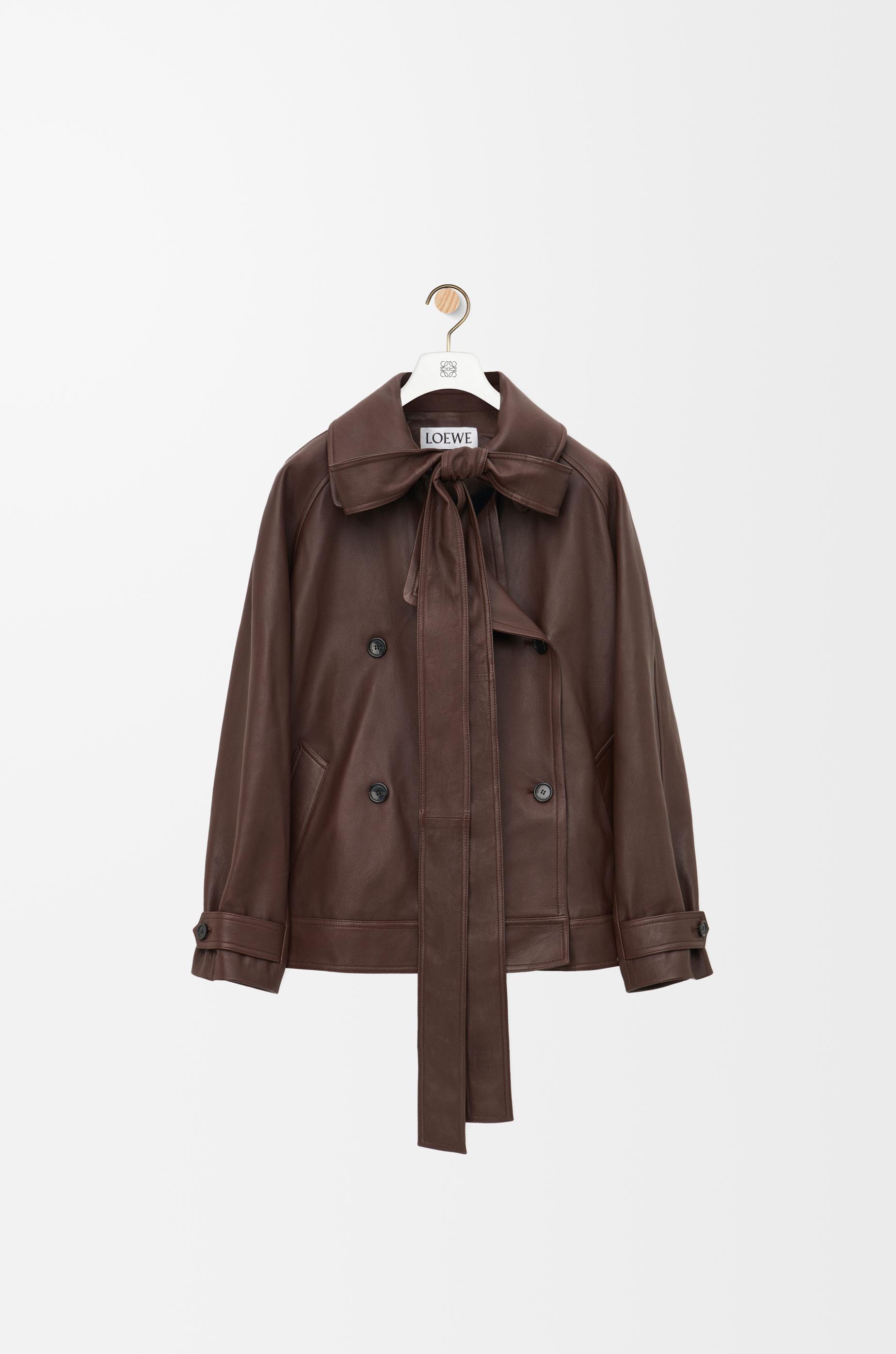 Bow jacket in nappa lambskin by LOEWE