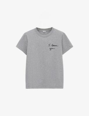 Brand-Embroidered Short-Sleeved Cotton-Blend T-Shirt by LOEWE