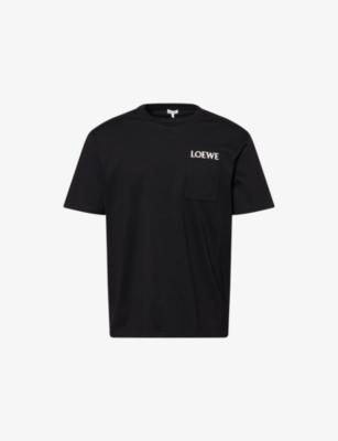 Brand-Embroidery Relaxed-fit Cotton-Jersey T-Shirt by LOEWE Brand-Embroidery Relaxed-fit Cotton-Jersey T-Shirt by LOEWE