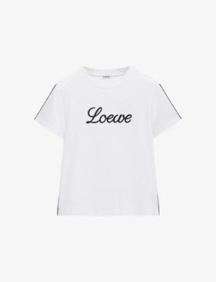 Brand-Print Relaxed-Fit Cotton-Jersey T-Shirt by LOEWE