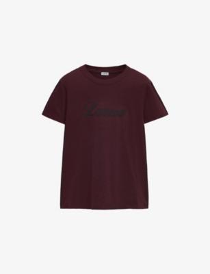 Brand-Print Relaxed-Fit Cotton-Jersey T-Shirt by LOEWE