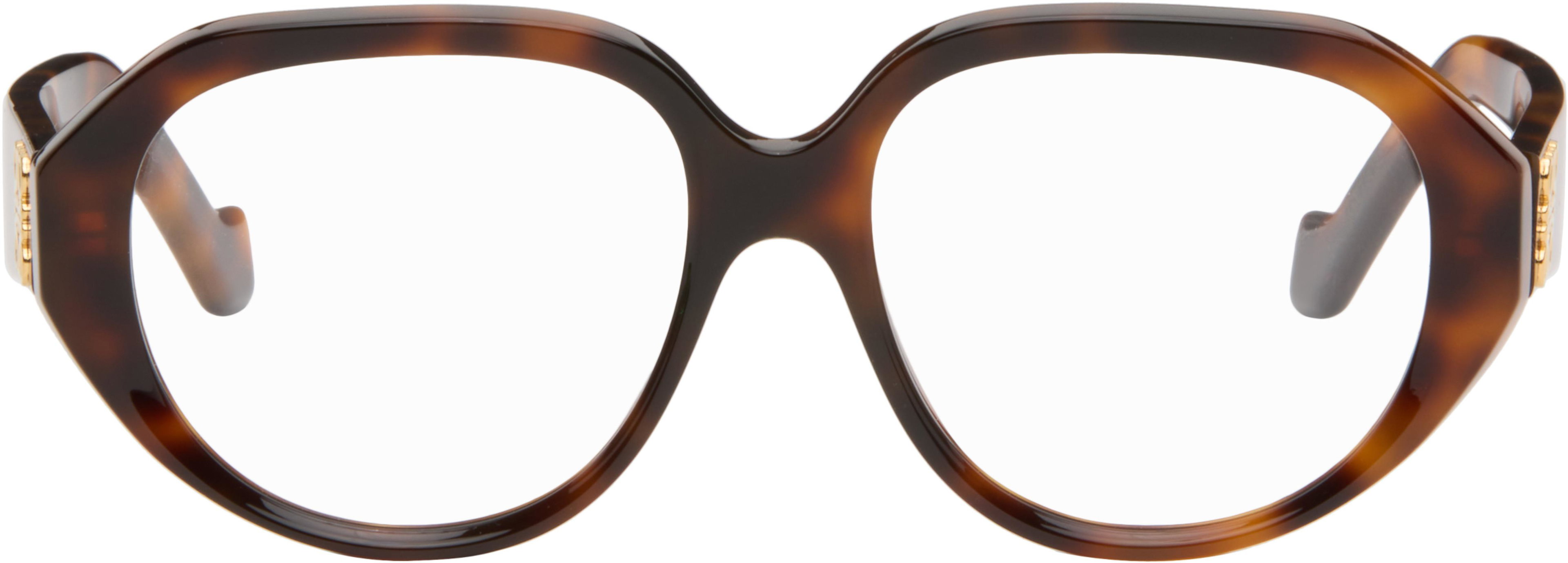 Brown Anagram Glasses by LOEWE