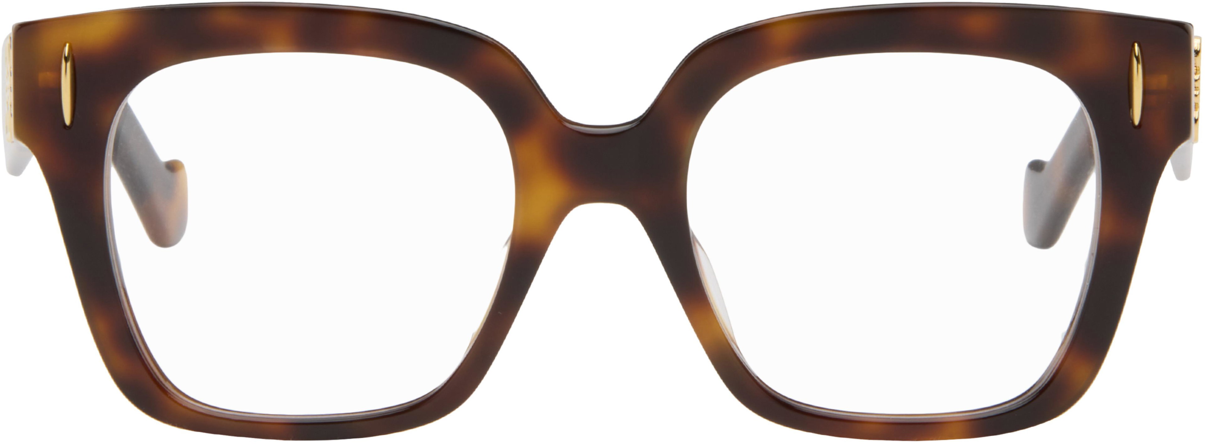 Brown Anagram Glasses by LOEWE