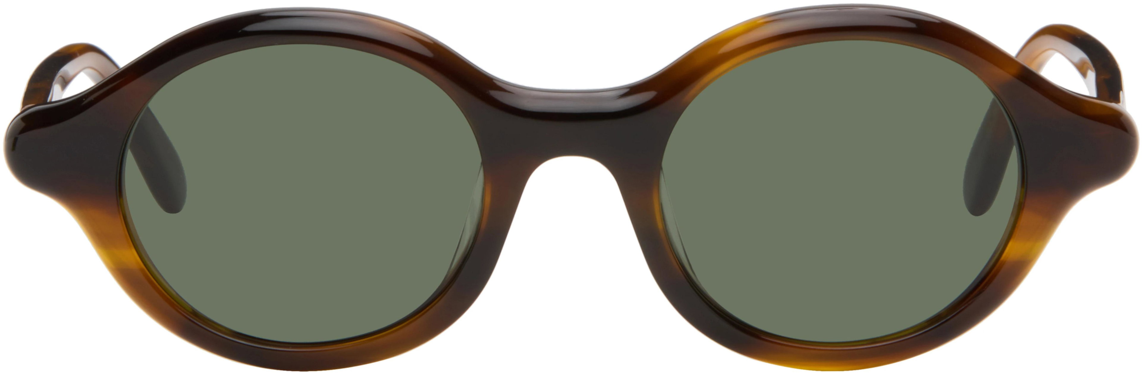 Brown Epsilon Slim Sunglasses by LOEWE