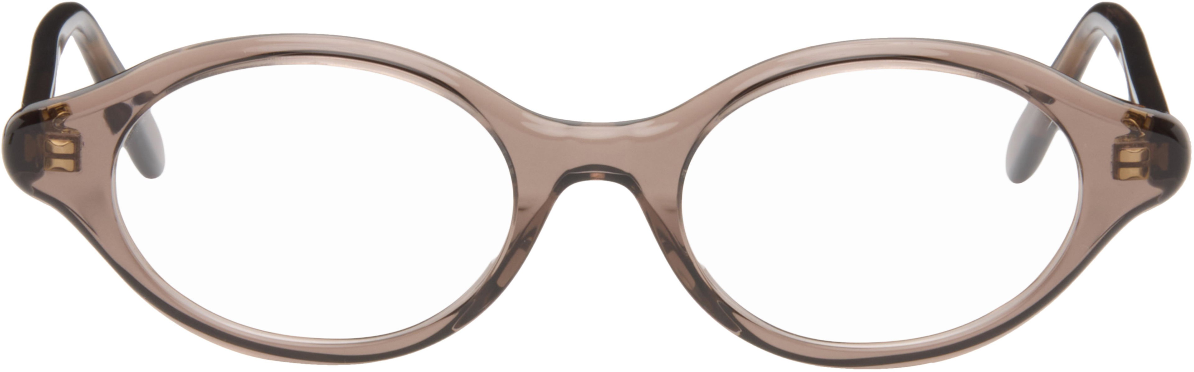 Brown Slim Glasses by LOEWE
