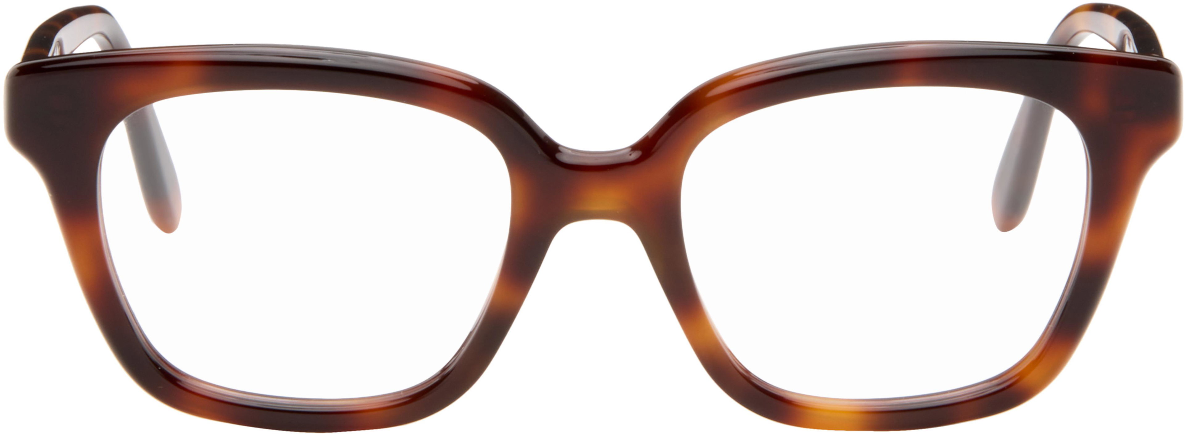 Brown Slim Glasses by LOEWE