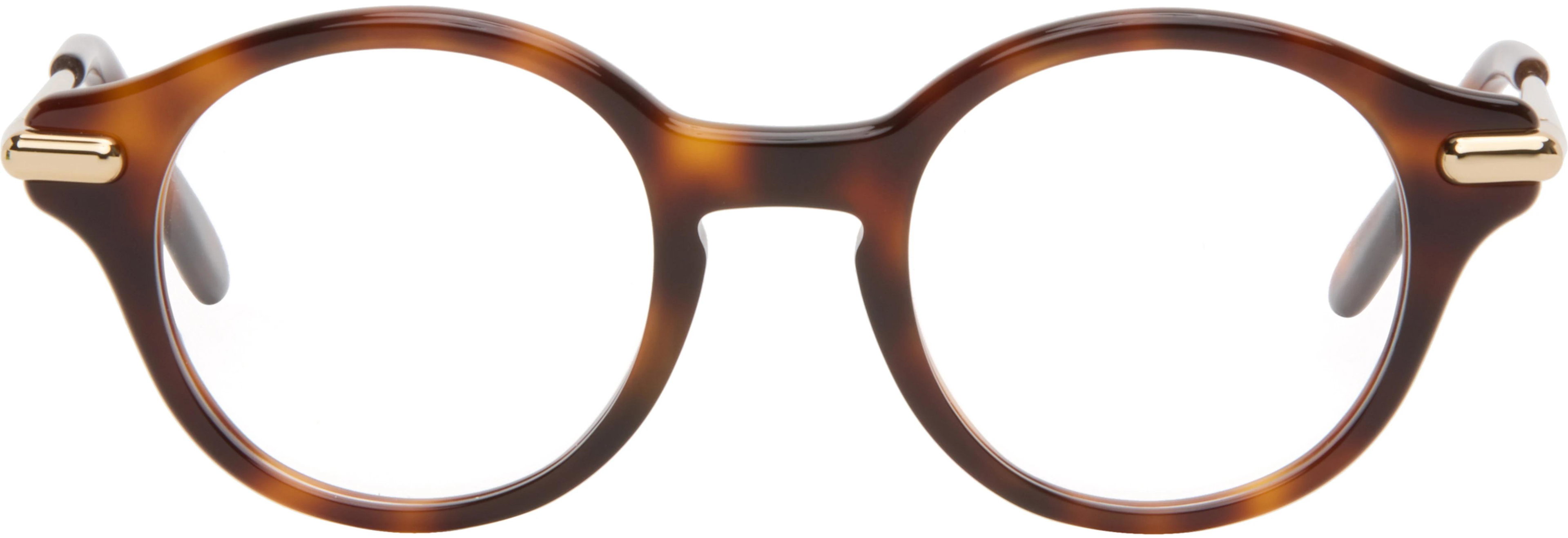 Brown Slim Glasses by LOEWE