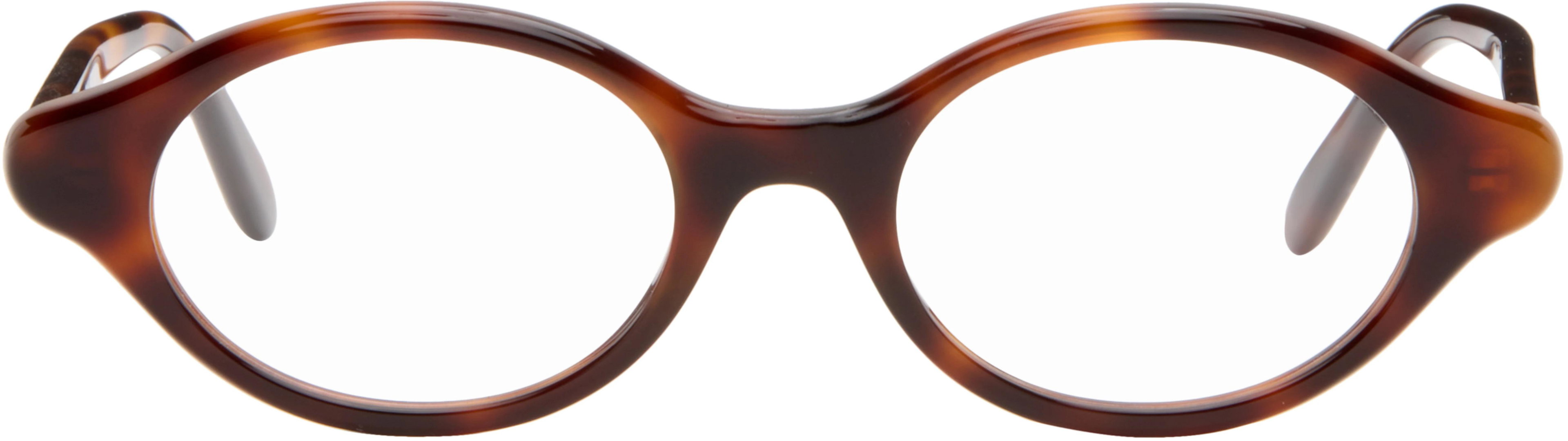 Brown Slim Glasses by LOEWE