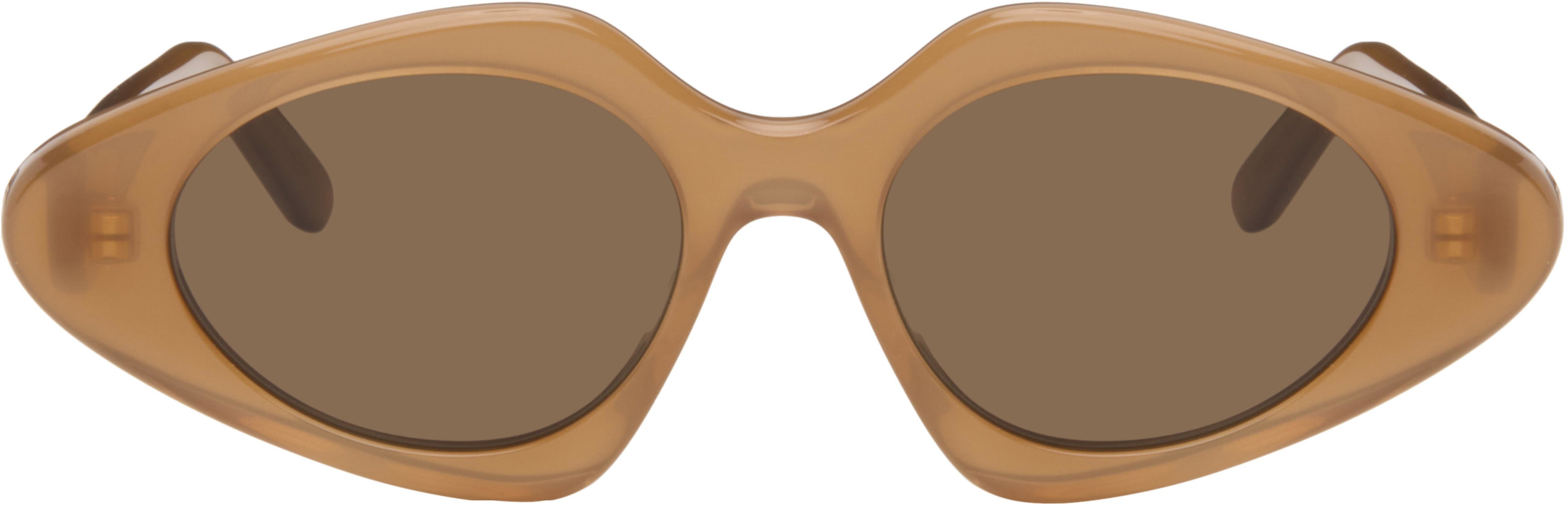 Brown Slim Sunglasses by LOEWE