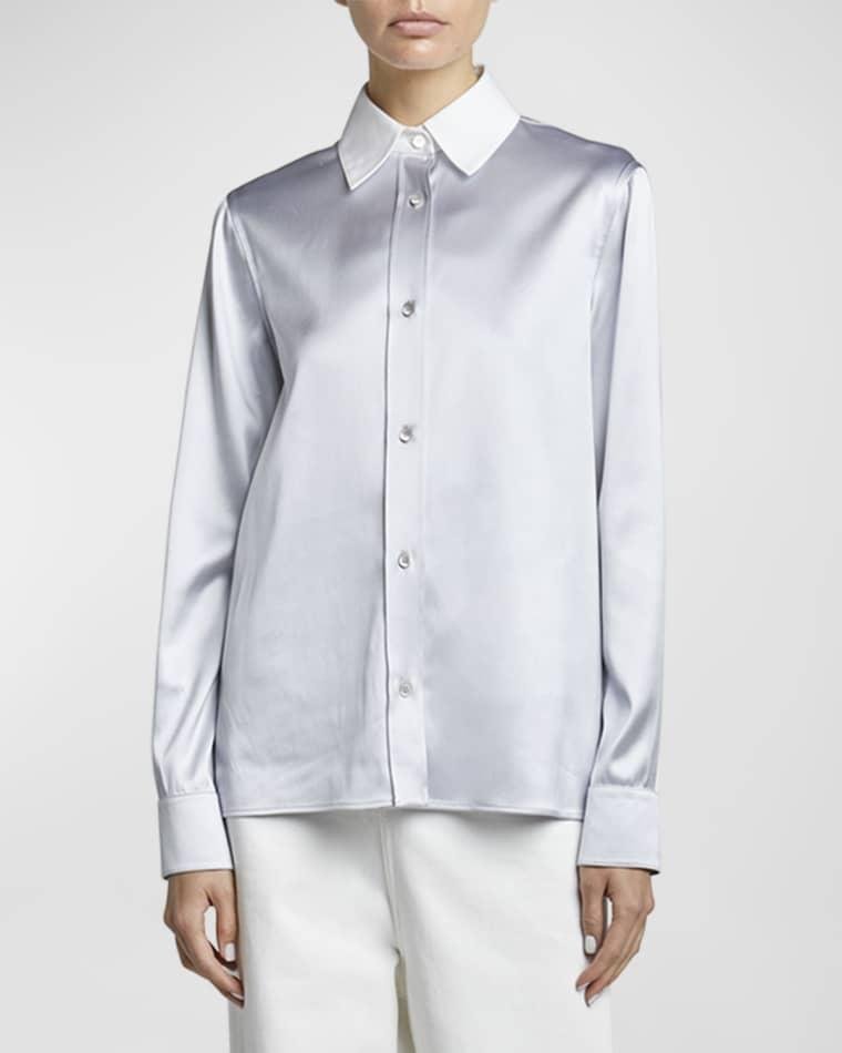 Button Down Silk Blouse by LOEWE