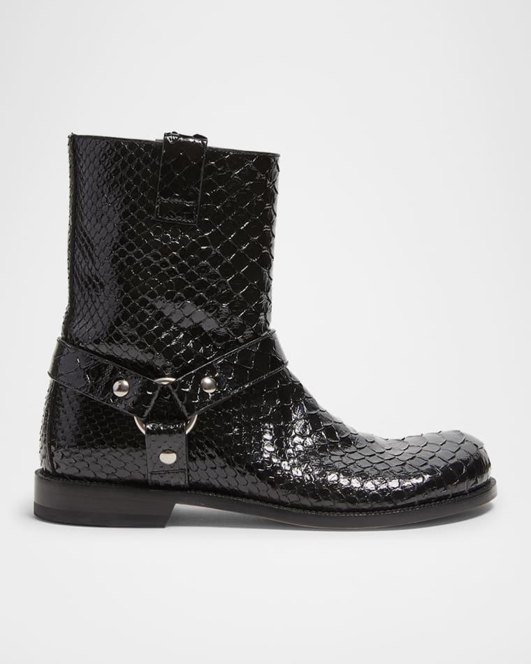 Campo Python Harness Biker Booties by LOEWE