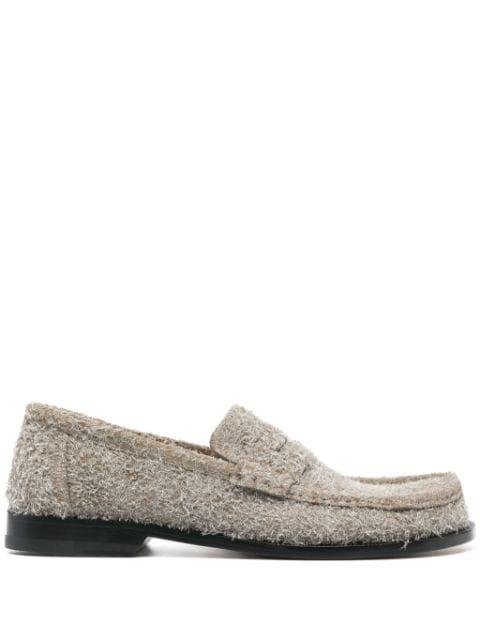 Campo brushed-suede loafers by LOEWE