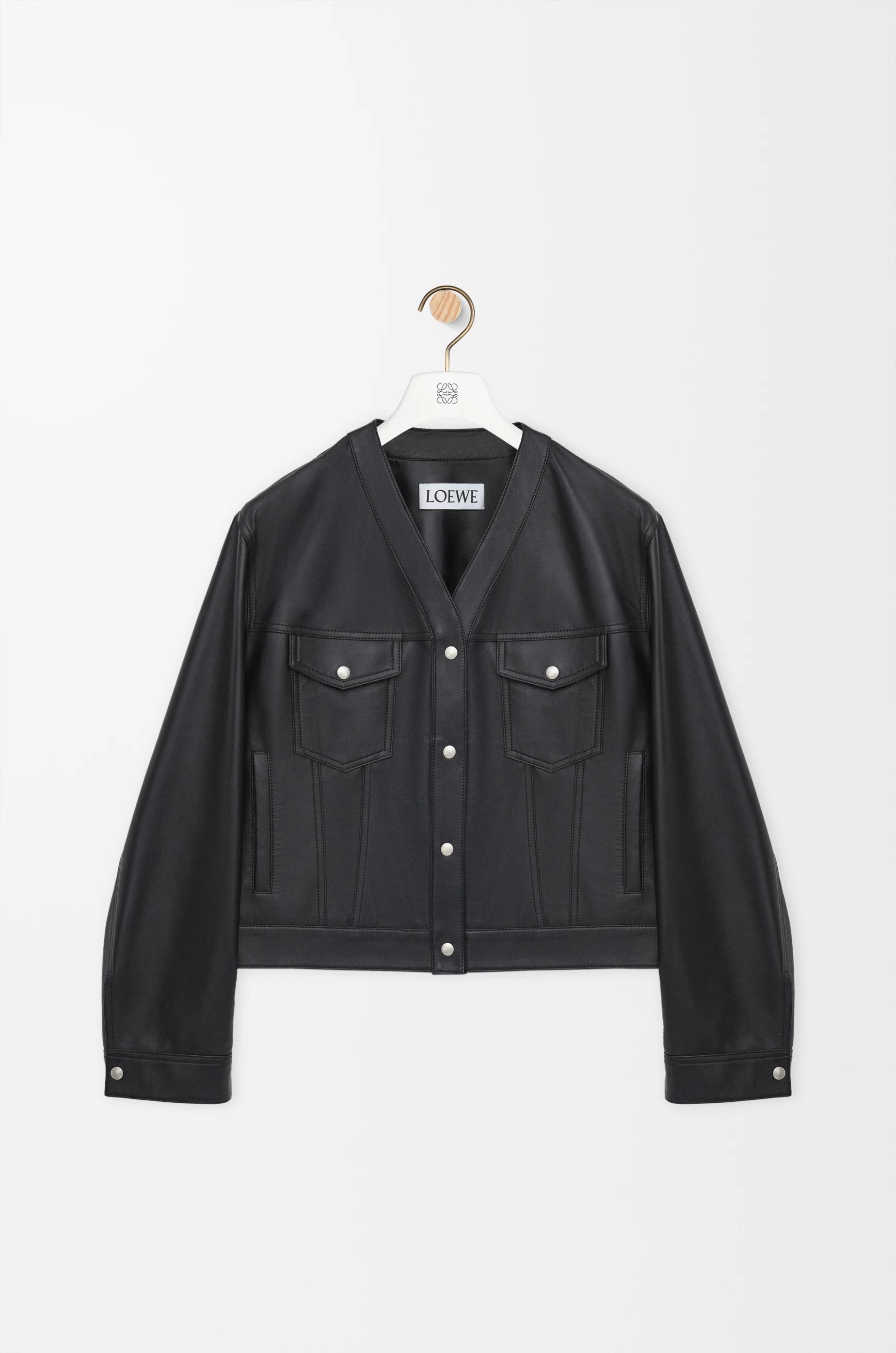 Cardigan in nappa lambskin by LOEWE